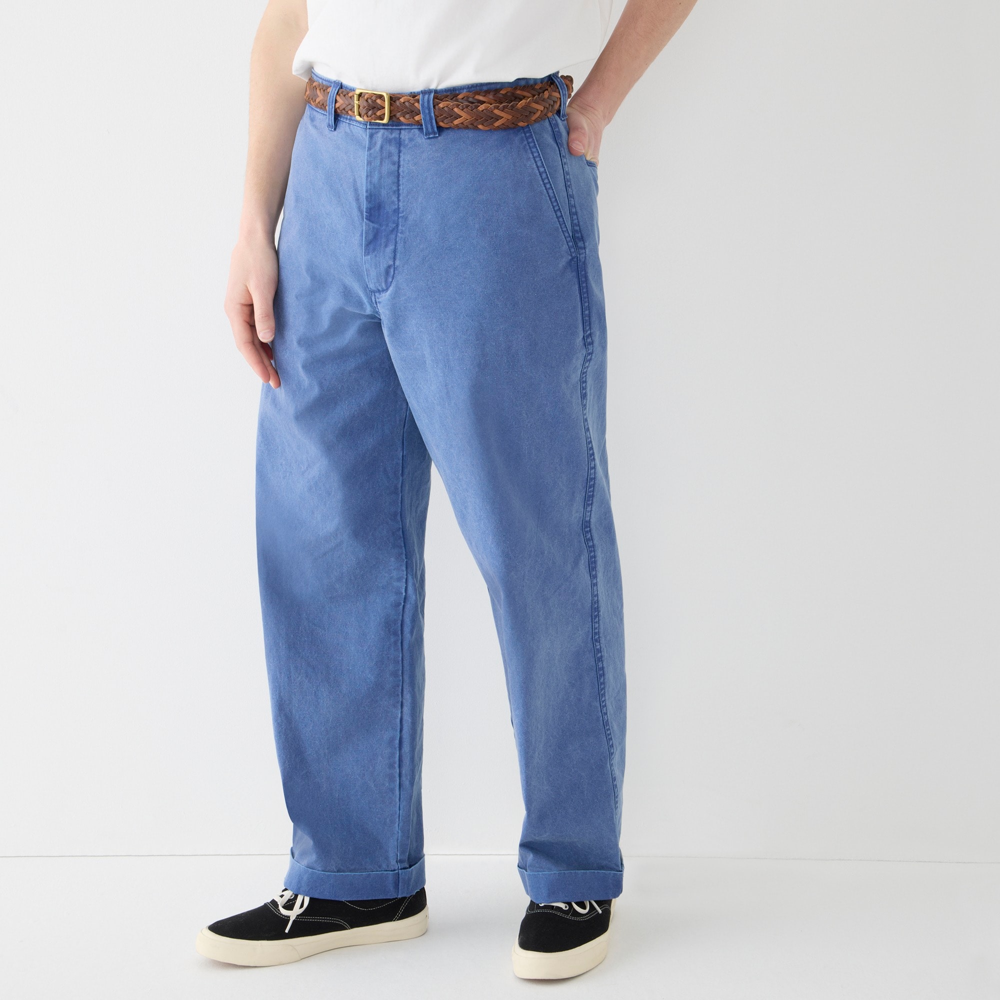 Giant-fit chino pant in seaside canvas