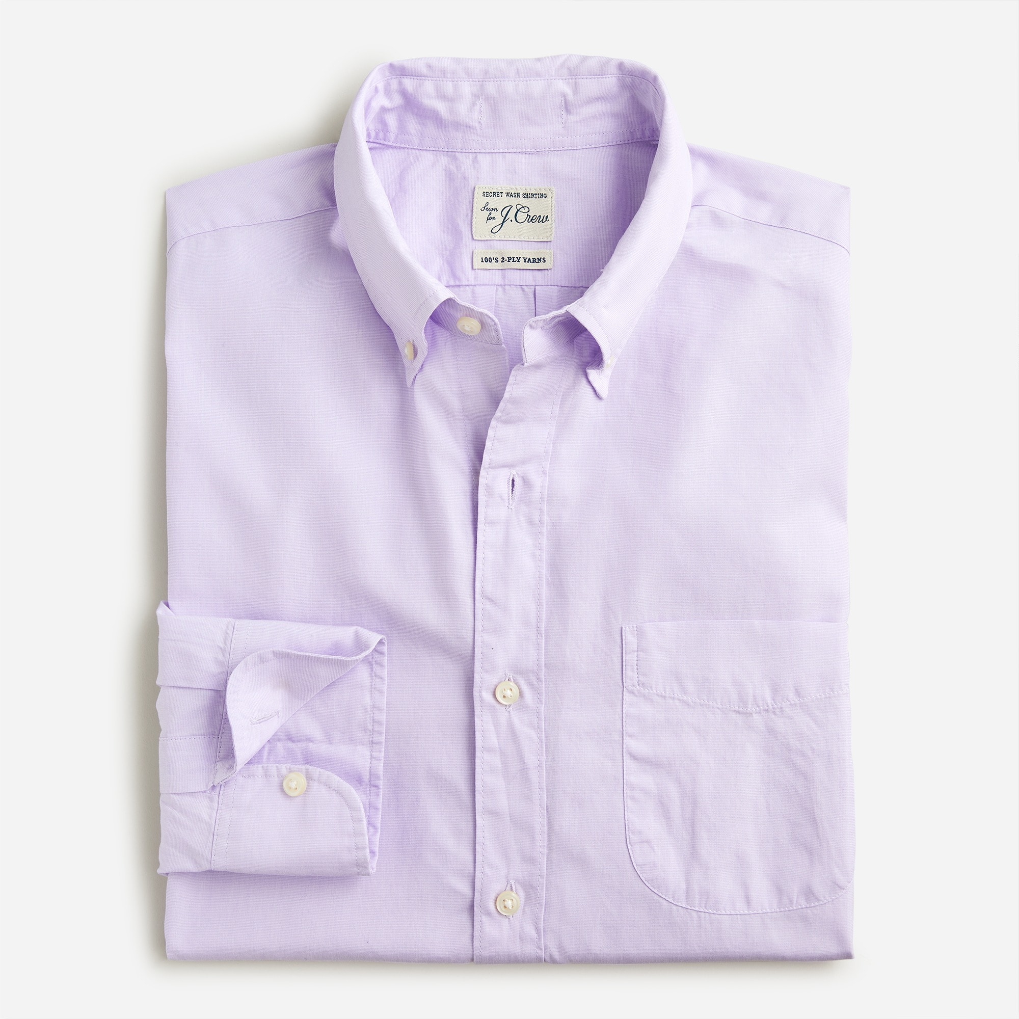 Secret Wash cotton poplin shirt