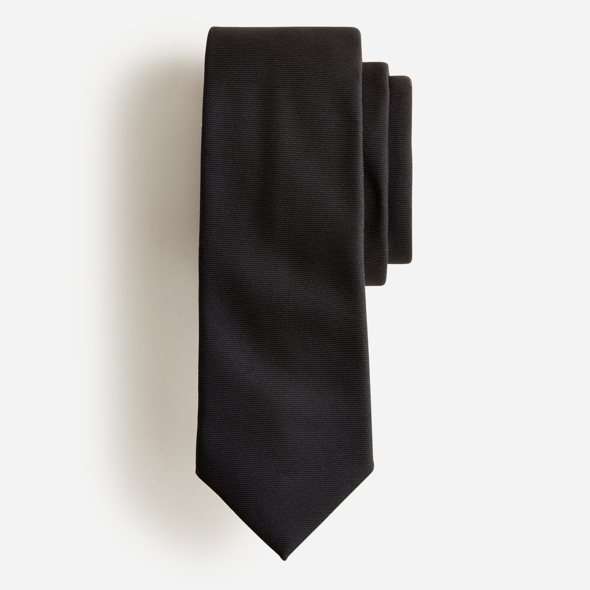 American wool tie in black