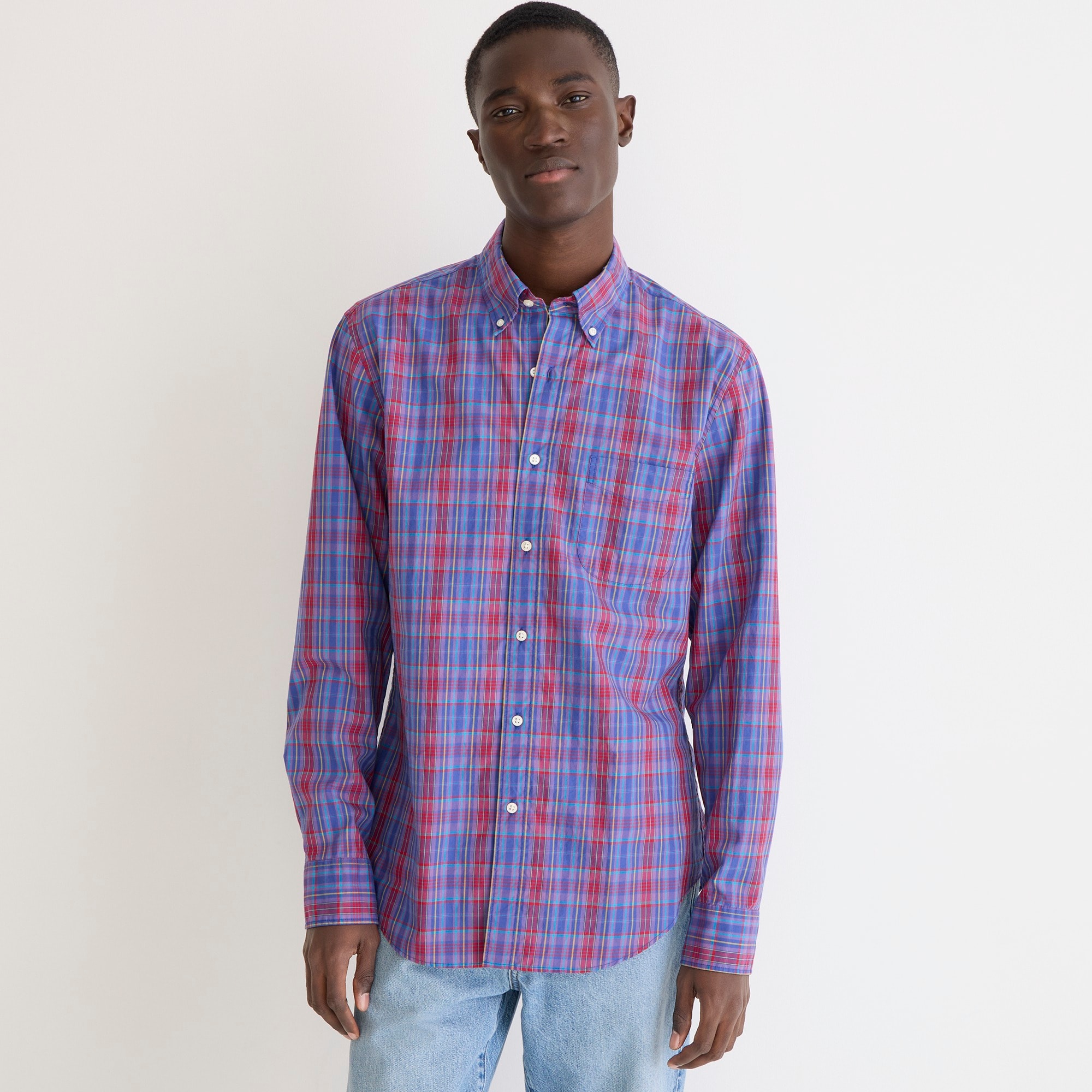 Secret Wash cotton poplin shirt