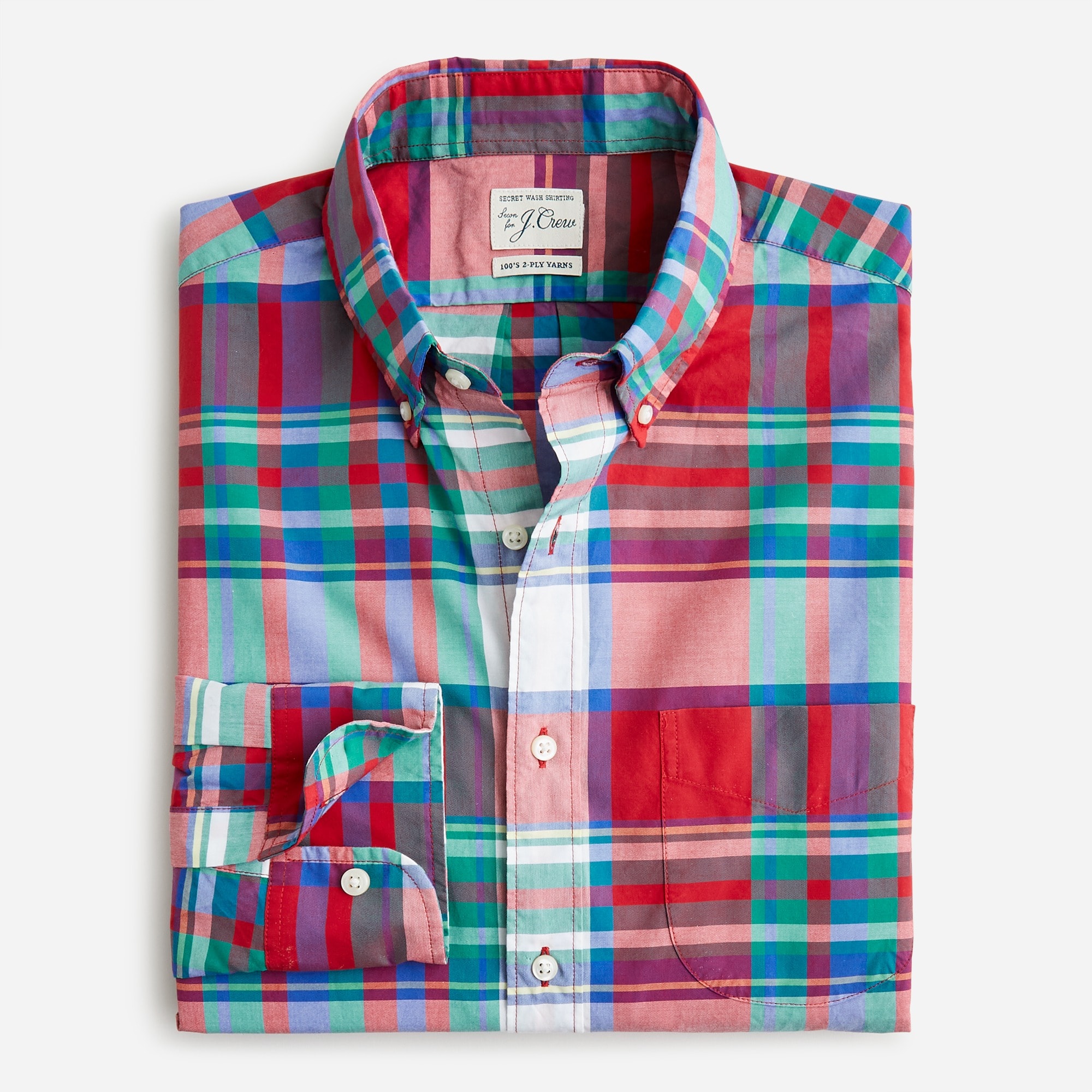 Secret Wash cotton poplin shirt