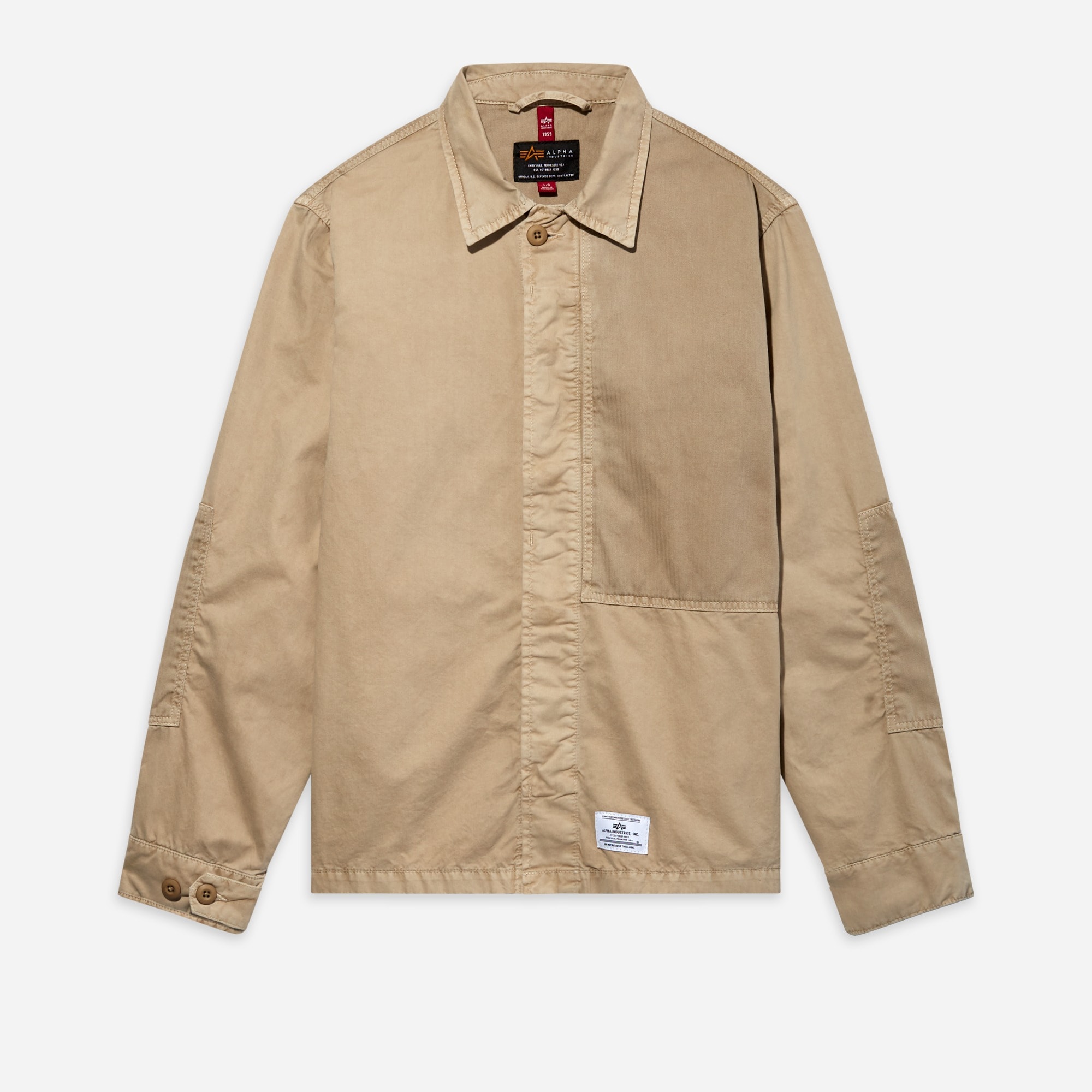 Men's Alpha Industries® contrast shirt-jacket