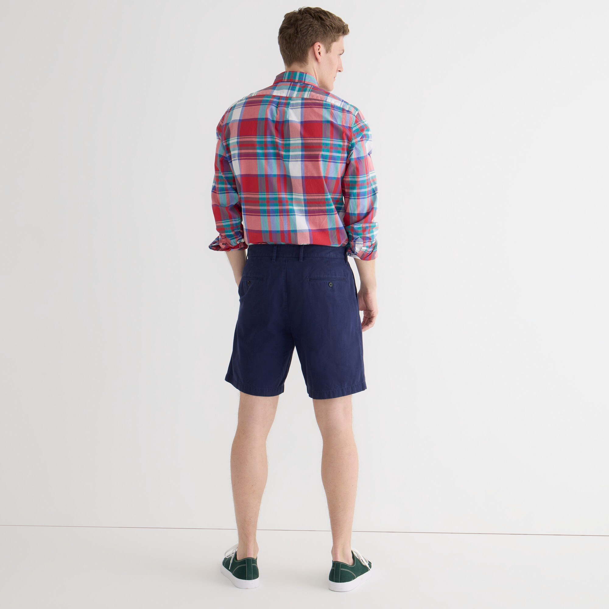 7.5" pleated chino short