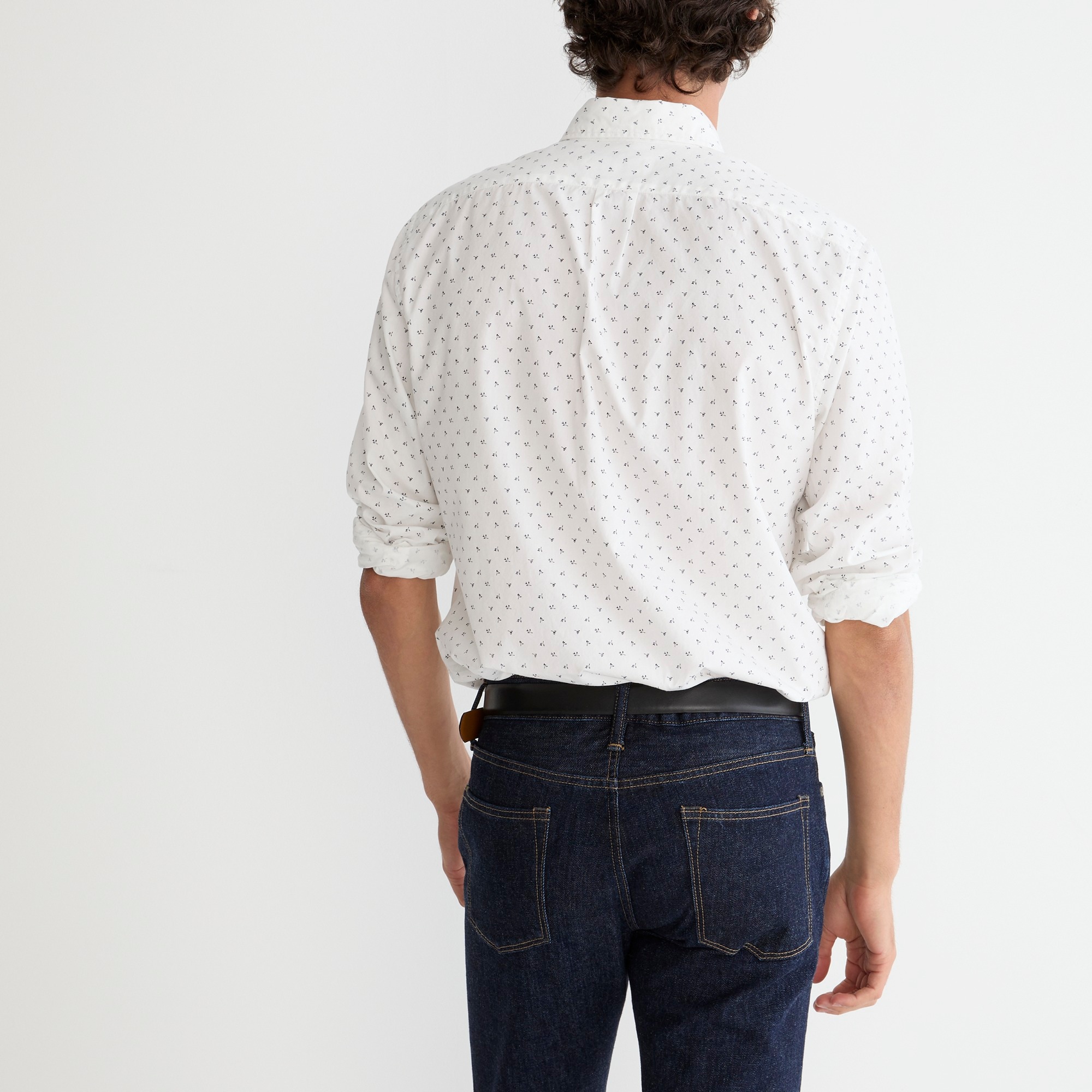 Slim Secret Wash cotton poplin shirt