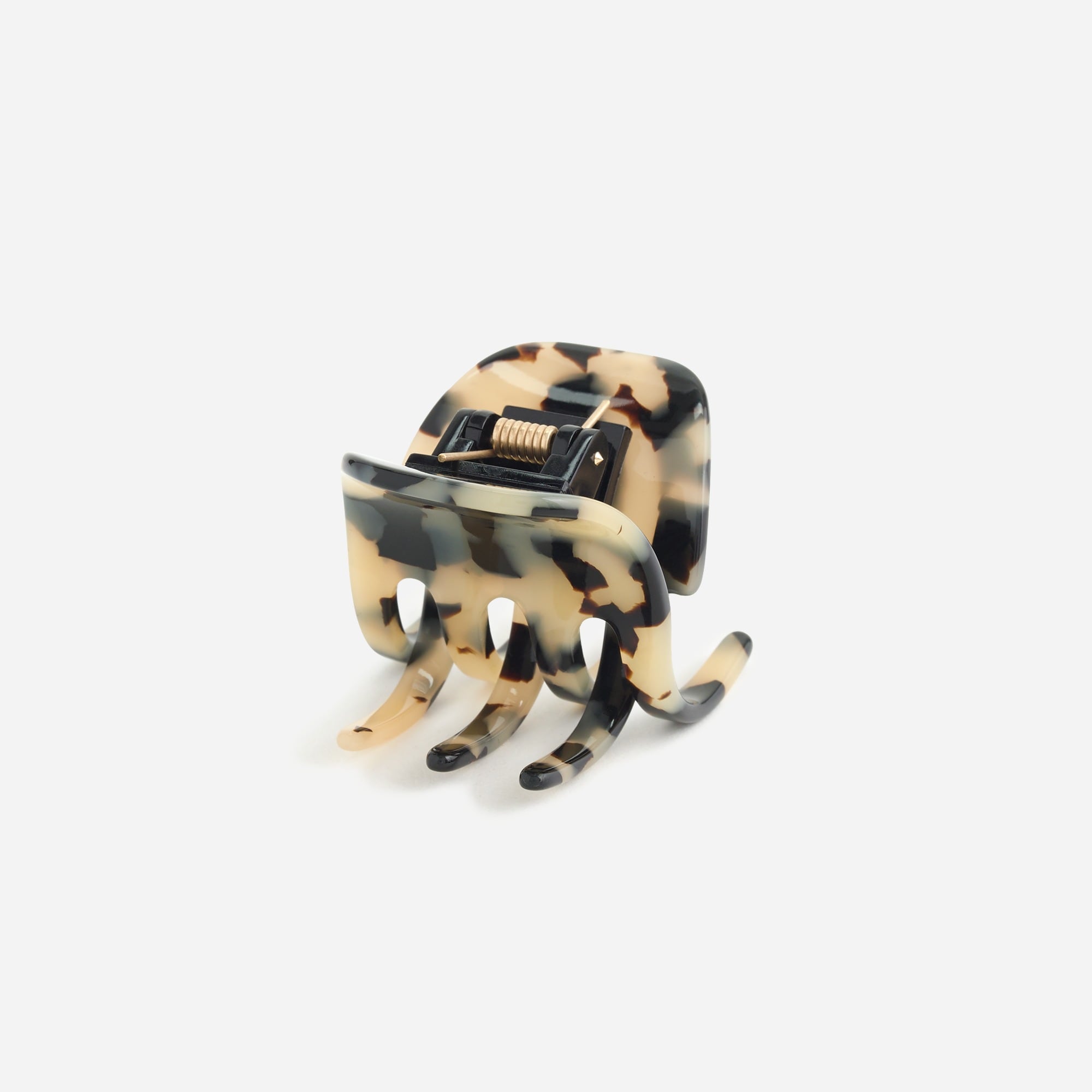 Classic hair clip in Italian tortoise