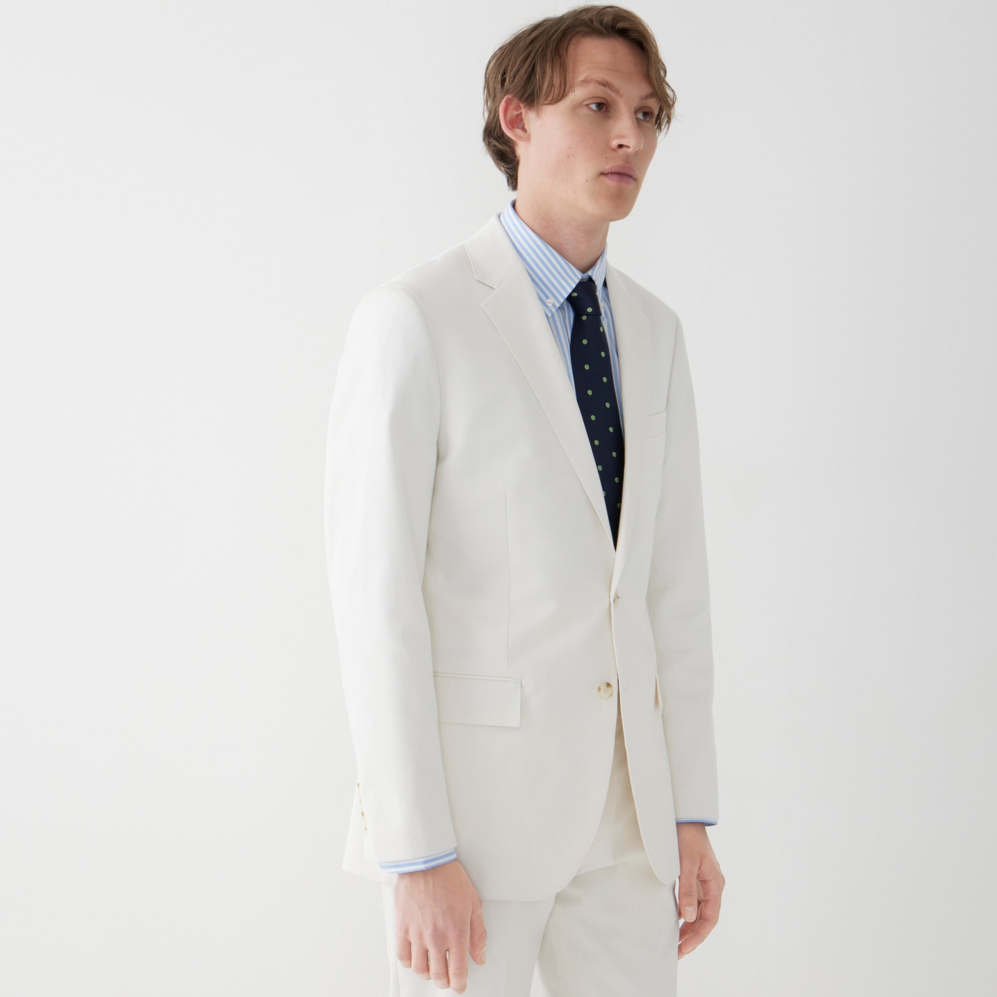 Ludlow Slim-fit suit jacket in Italian chino