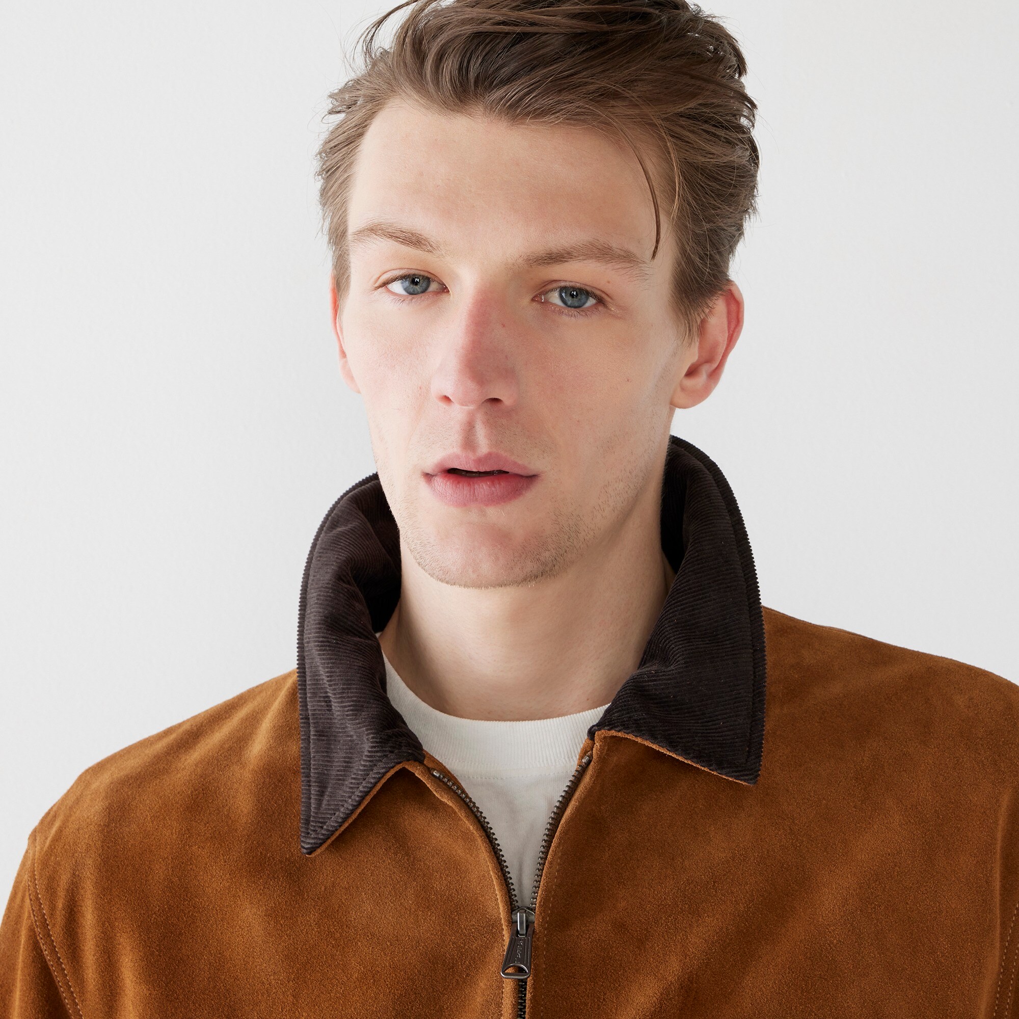 Limited-edition Wallace & Barnes work jacket in Italian suede