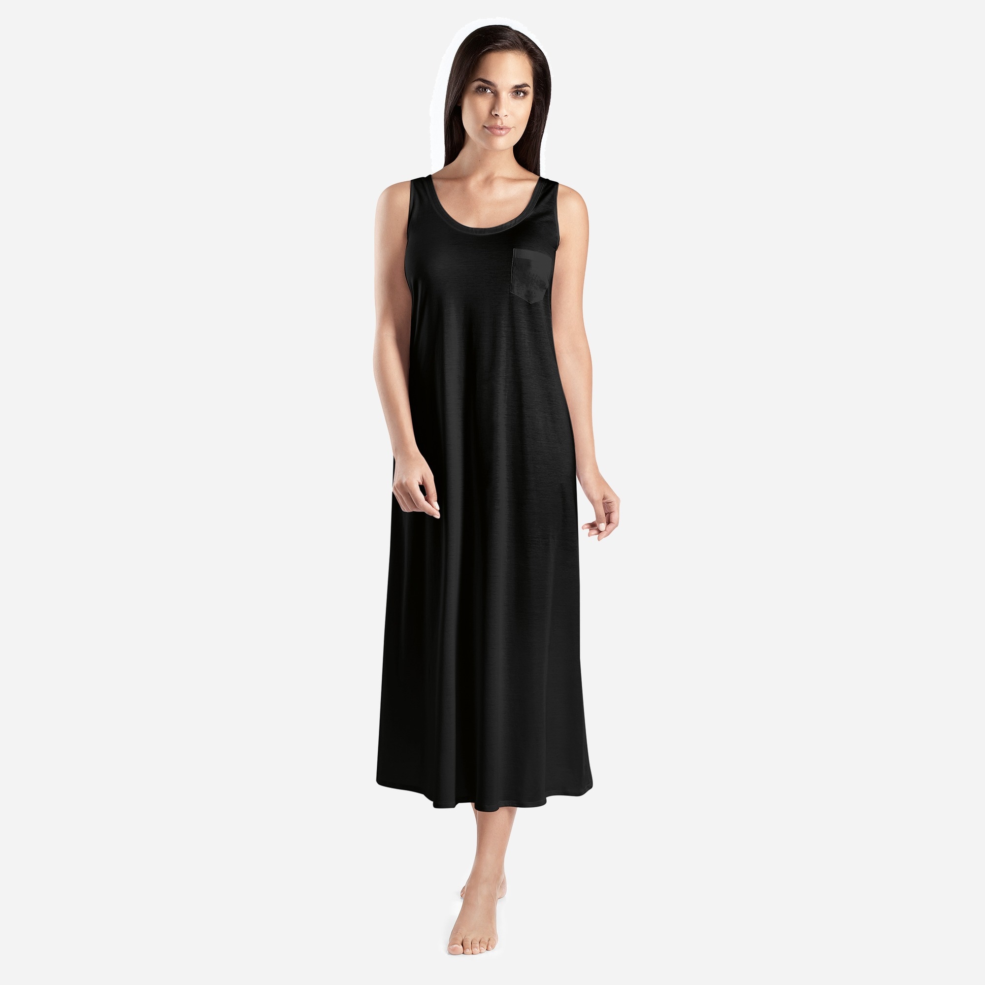 HANRO cotton deluxe long tank gown