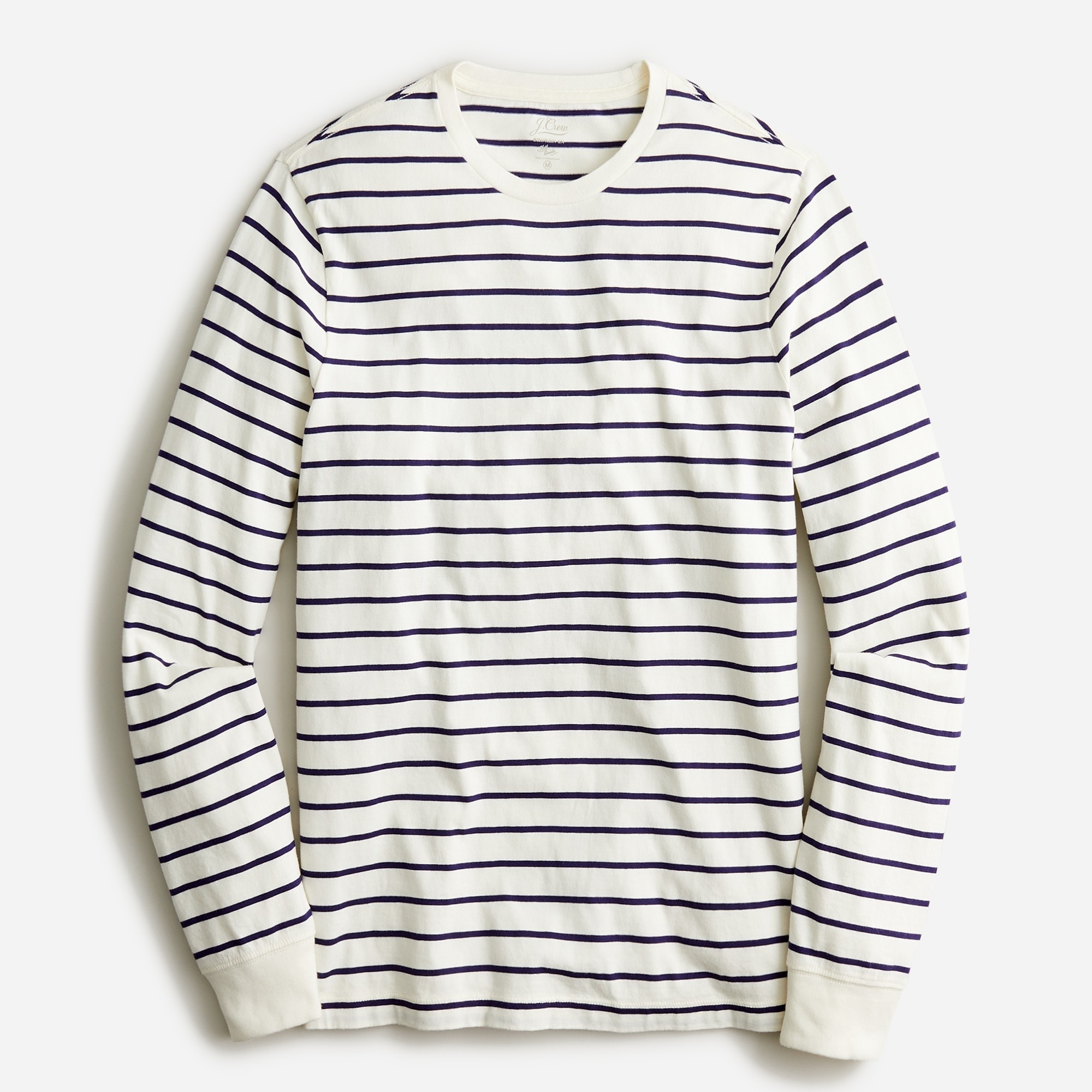 Long-sleeve cotton T-shirt in stripe