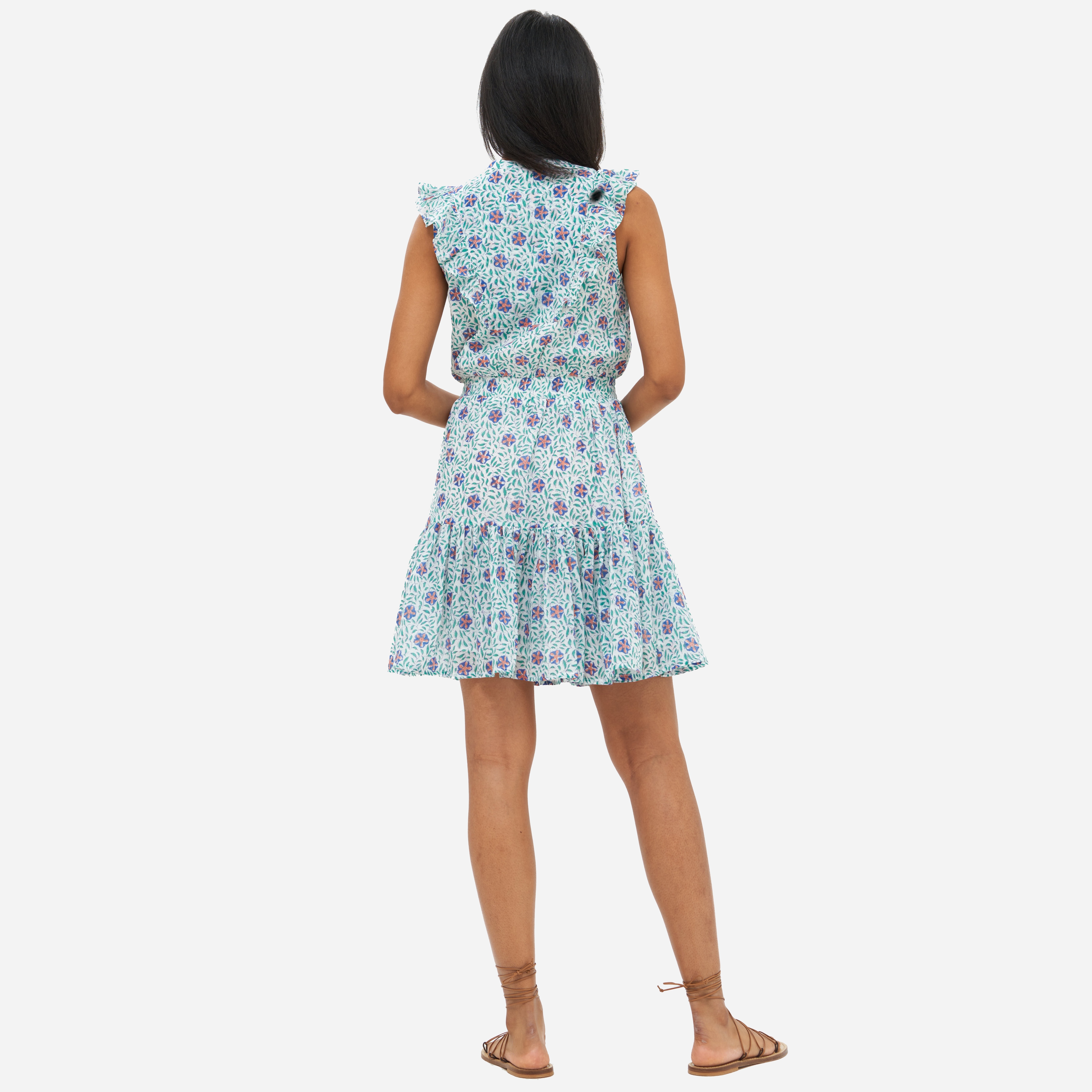 OLIPHANT™ sleeveless smocked-waist short
