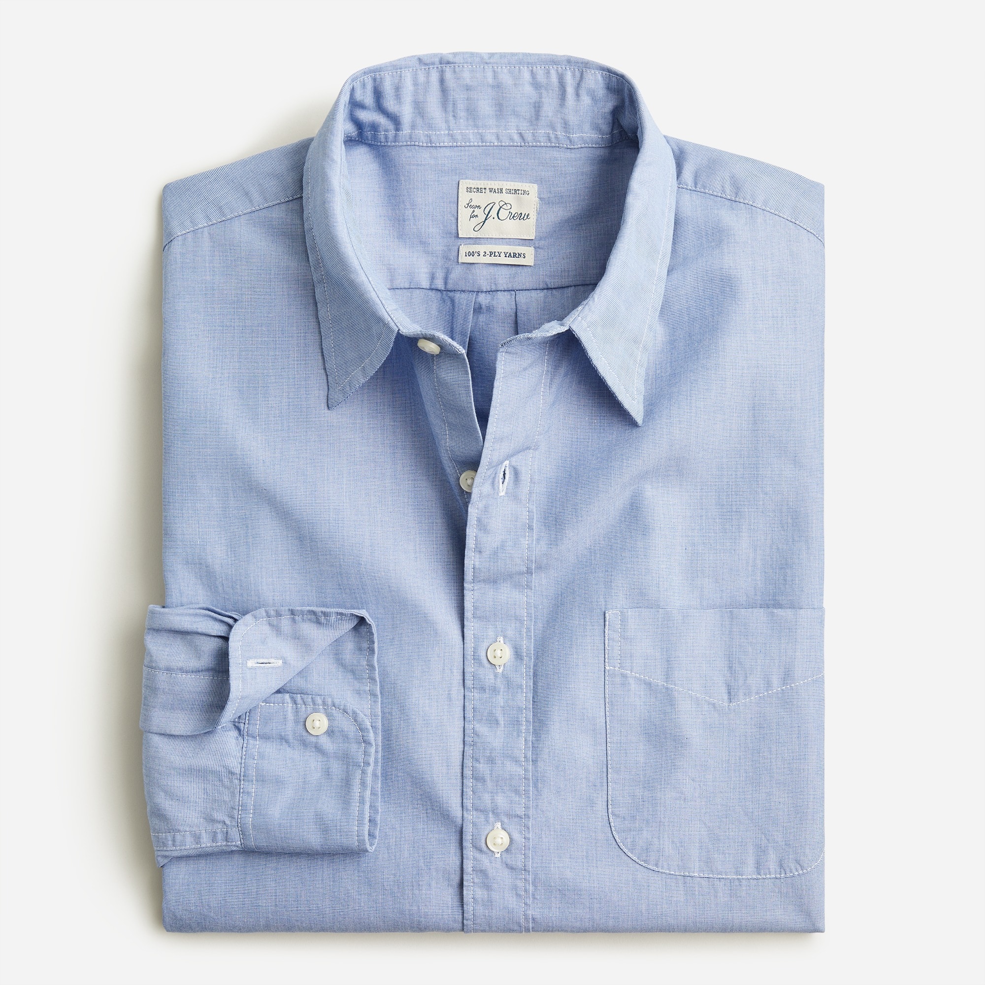 Relaxed Secret Wash cotton poplin shirt