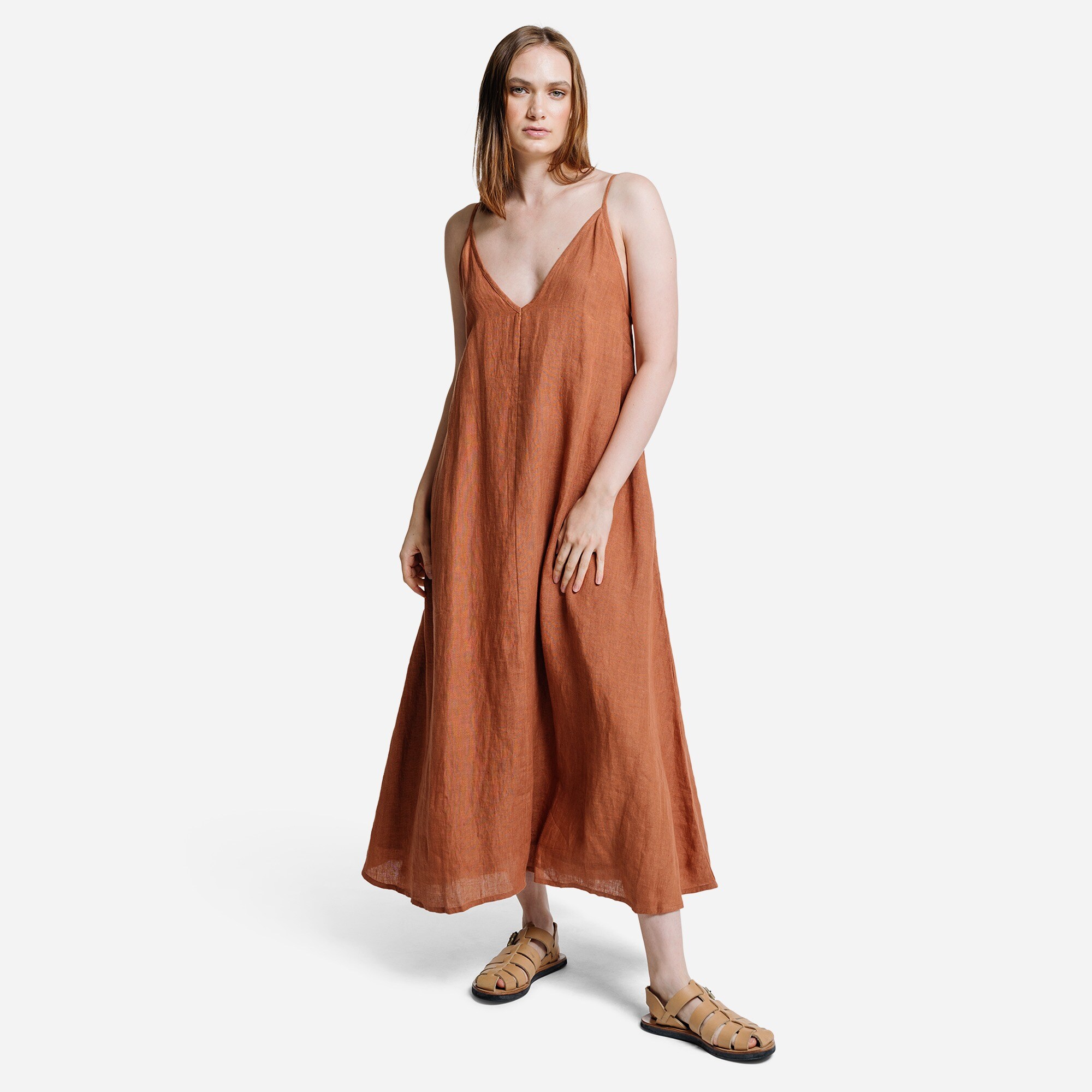 LAUDE the Label Playa Dress in Amber Brown