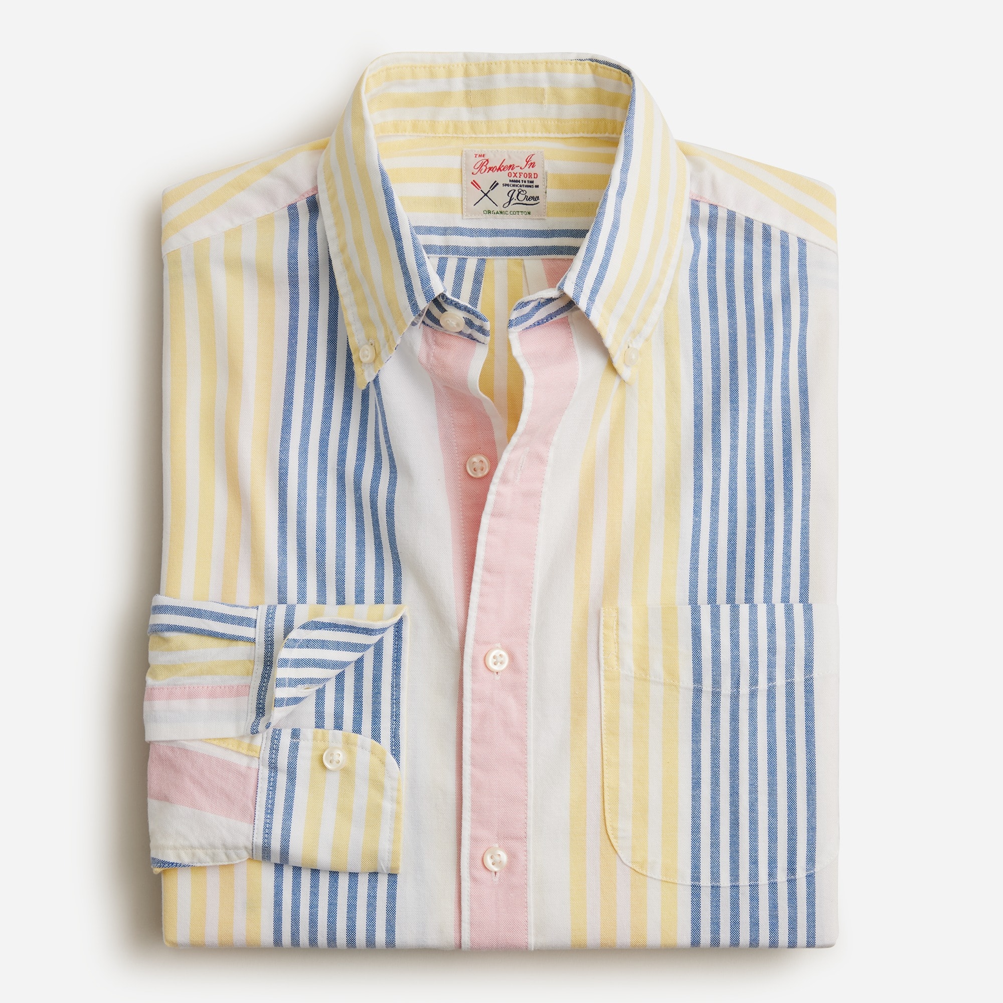 Broken-in organic cotton oxford shirt
