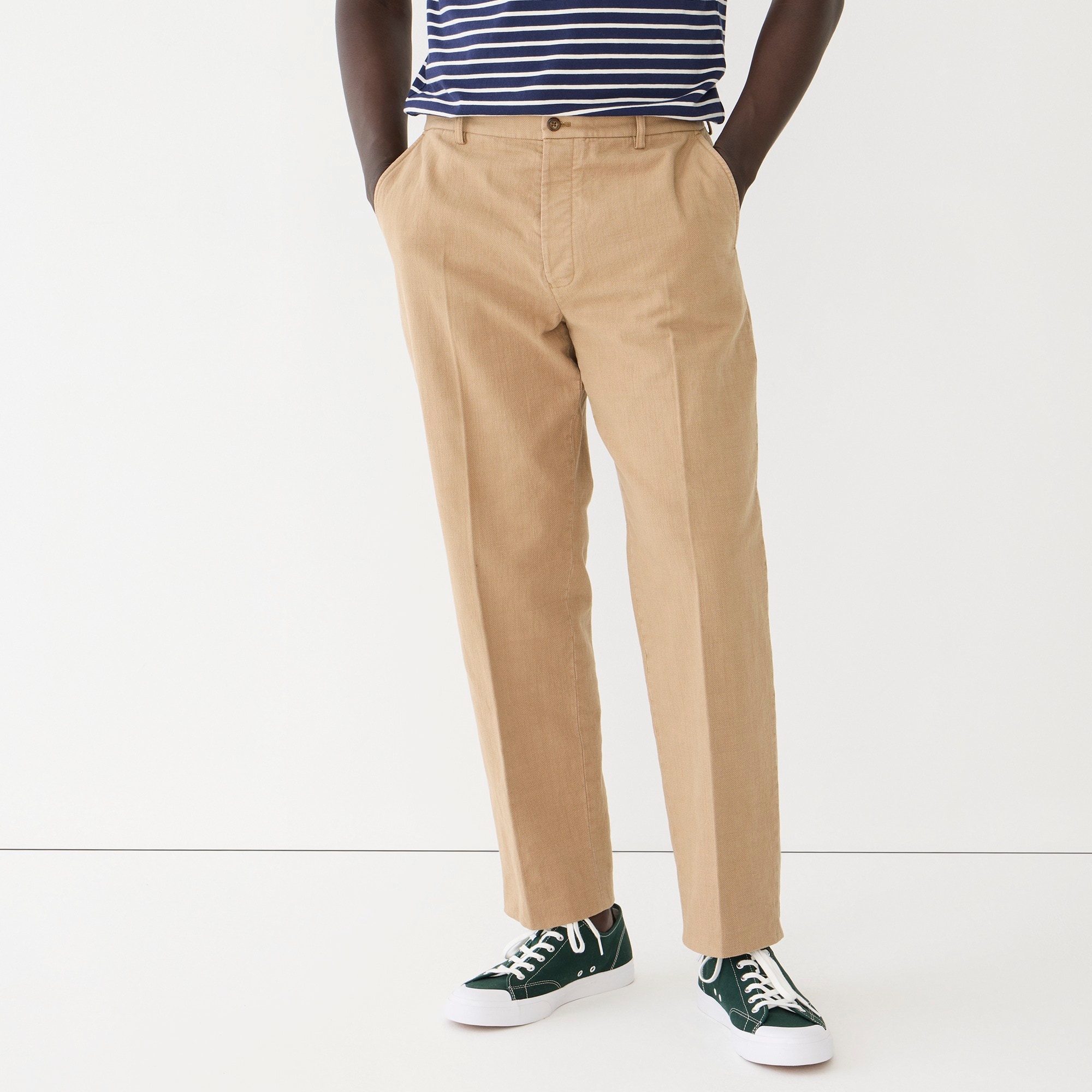 Kenmare suit pant in basketweave Italian cotton