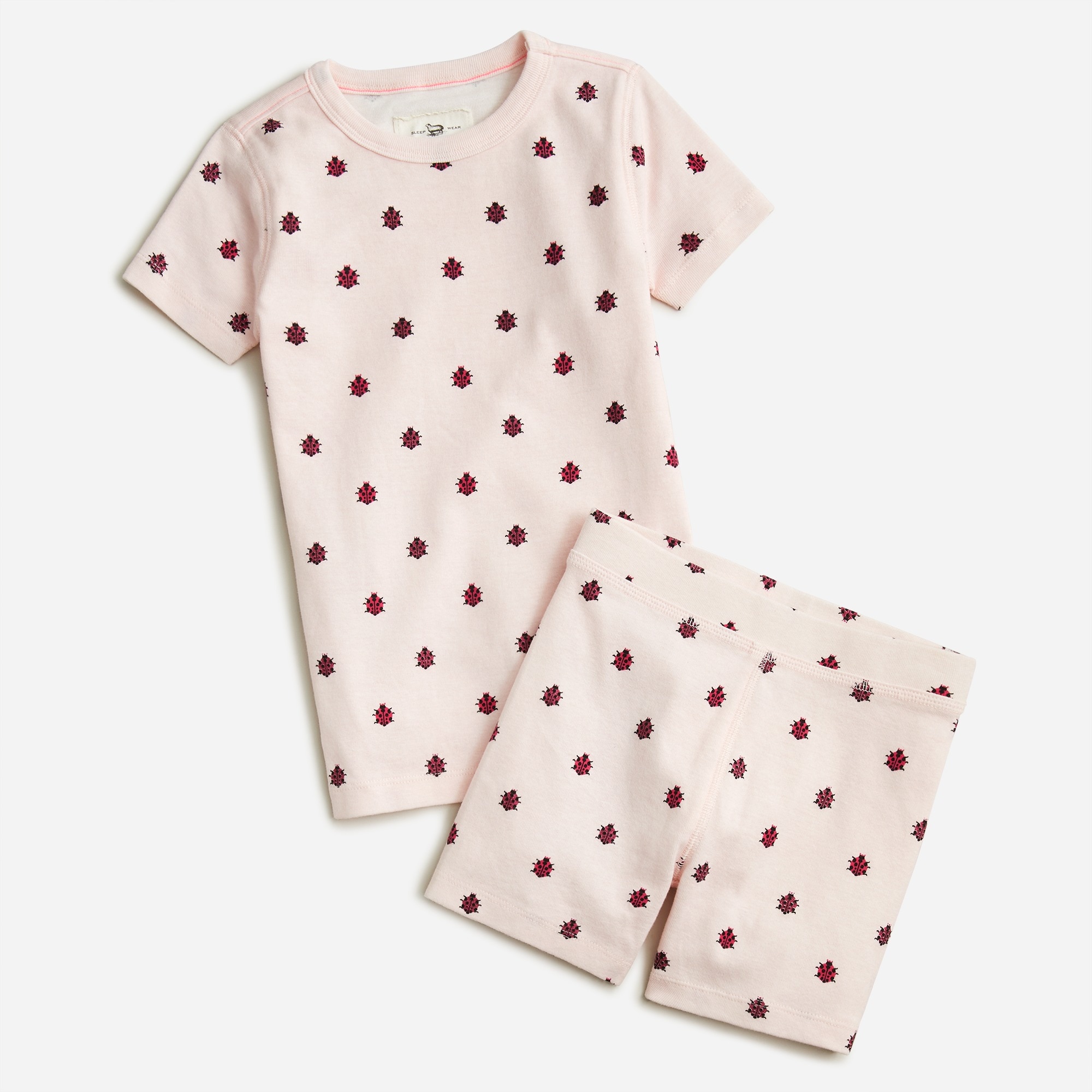 Kids' short-sleeve printed pajama set