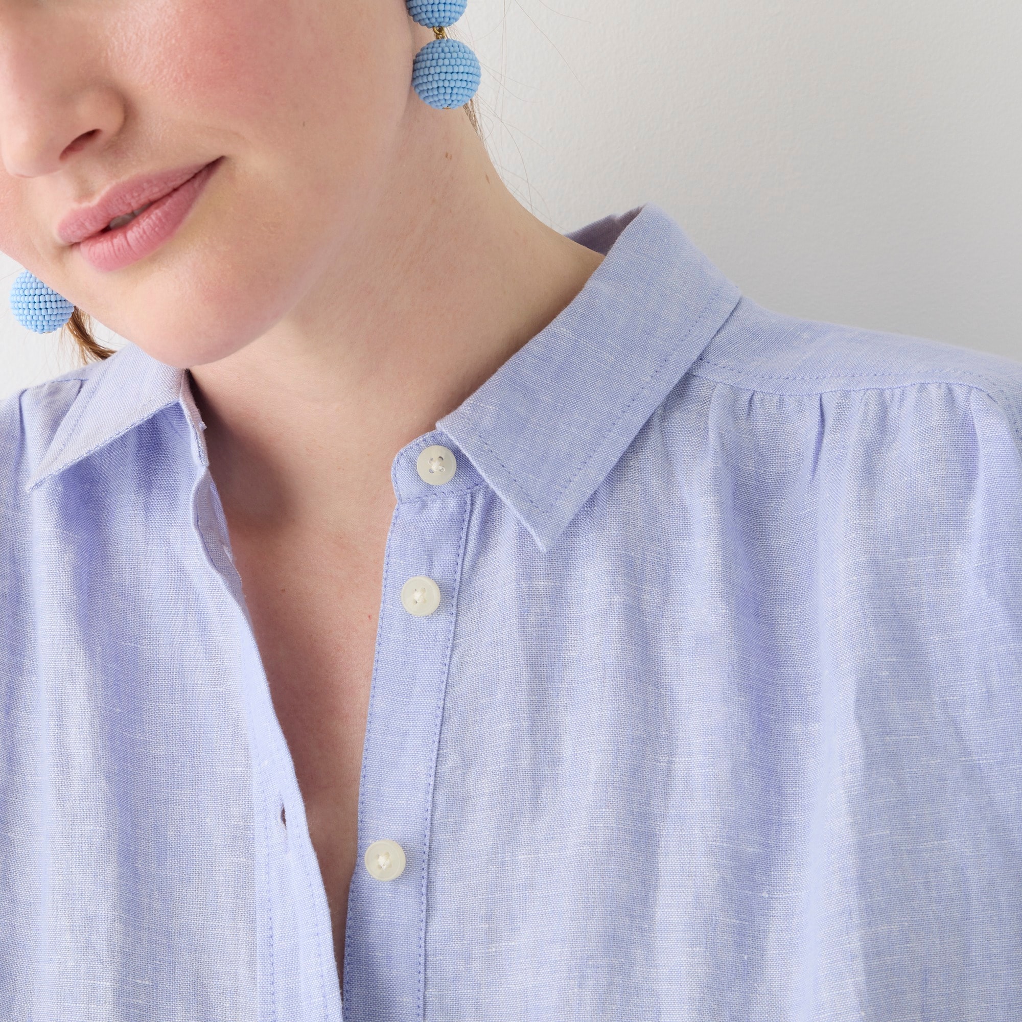 Relaxed-fit short-sleeve Baird McNutt Irish linen shirt