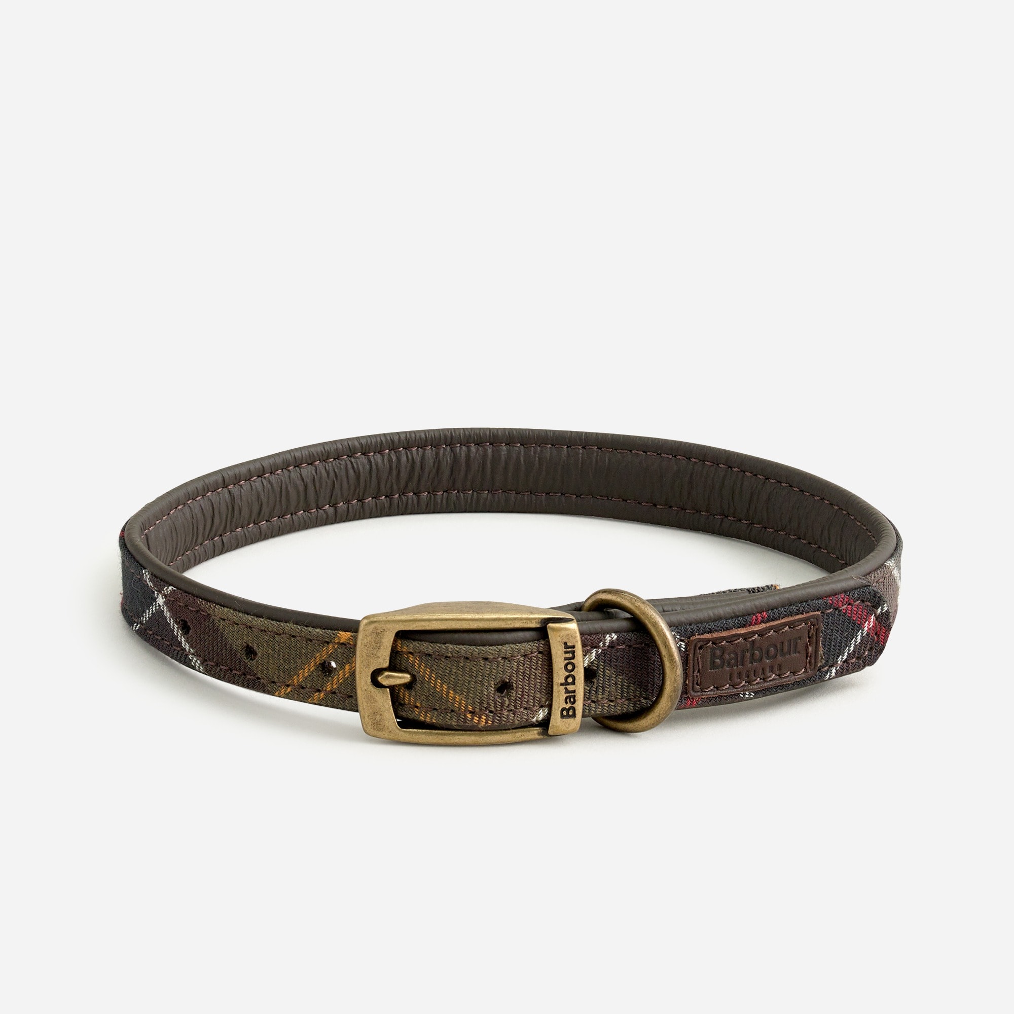 Barbour tartan dog collar