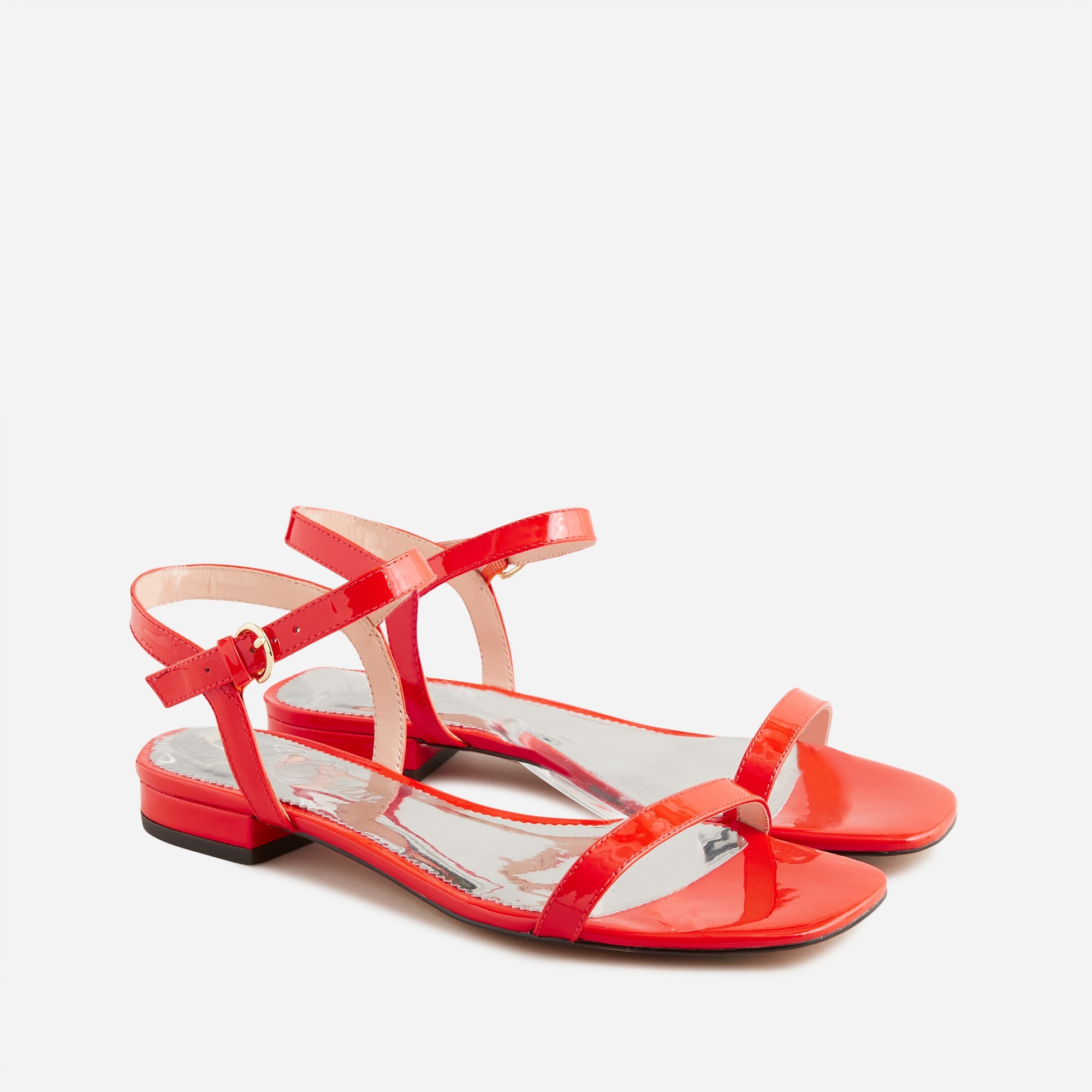 Hazel ankle-strap sandals in patent leather
