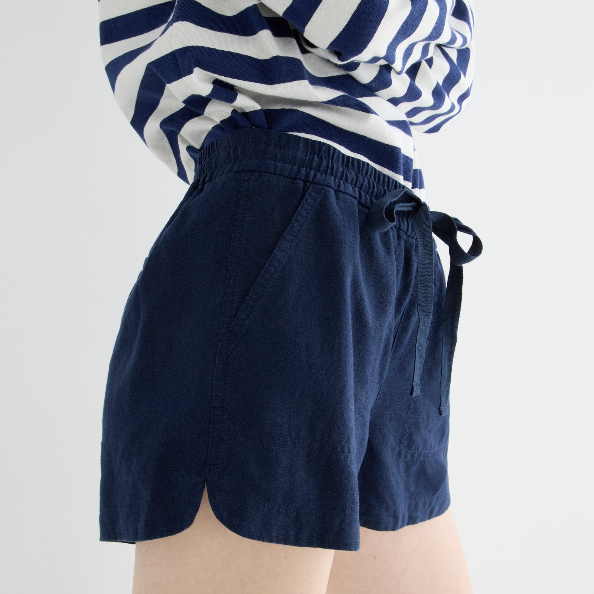 New seaside short in linen blend