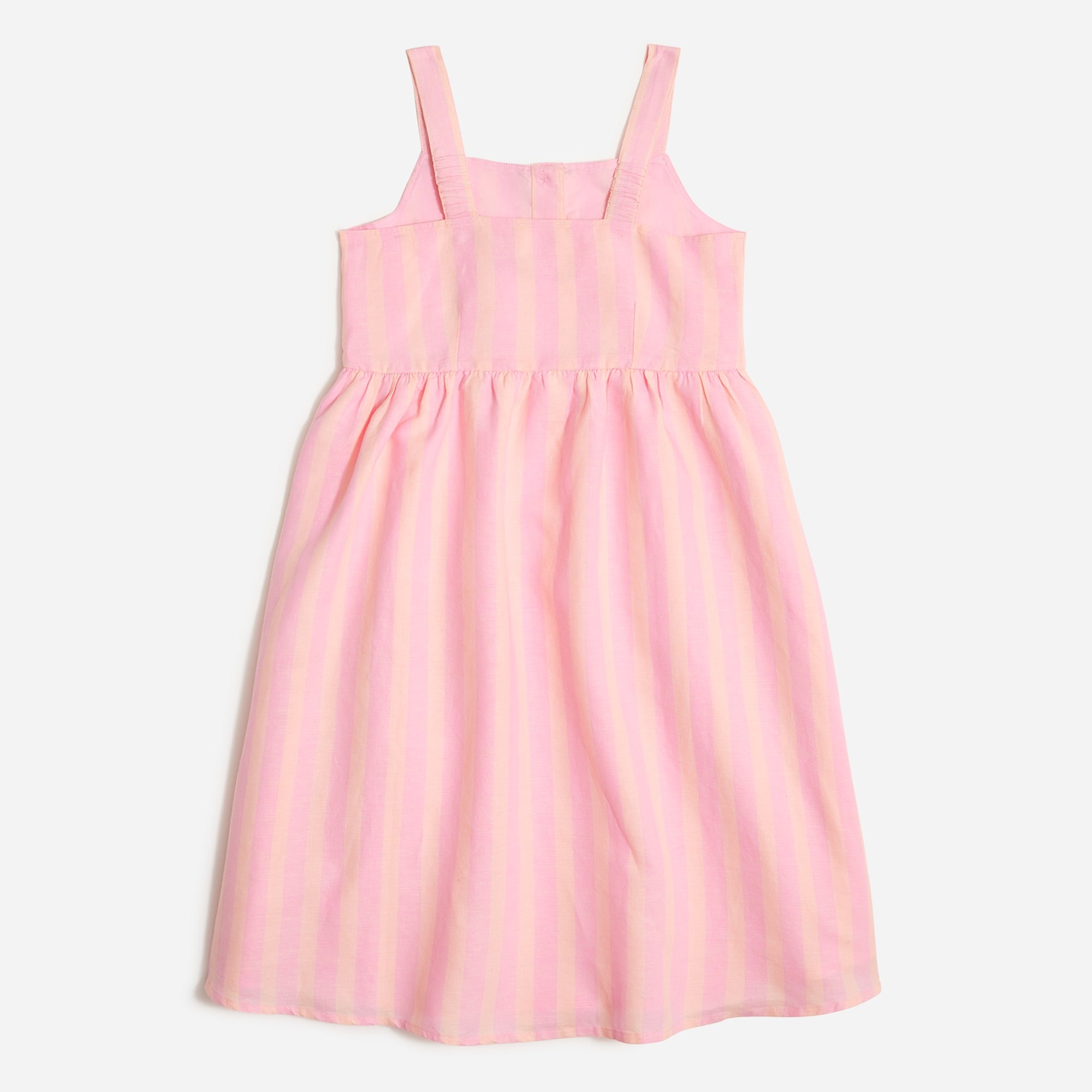 Girls' apron dress in stripe