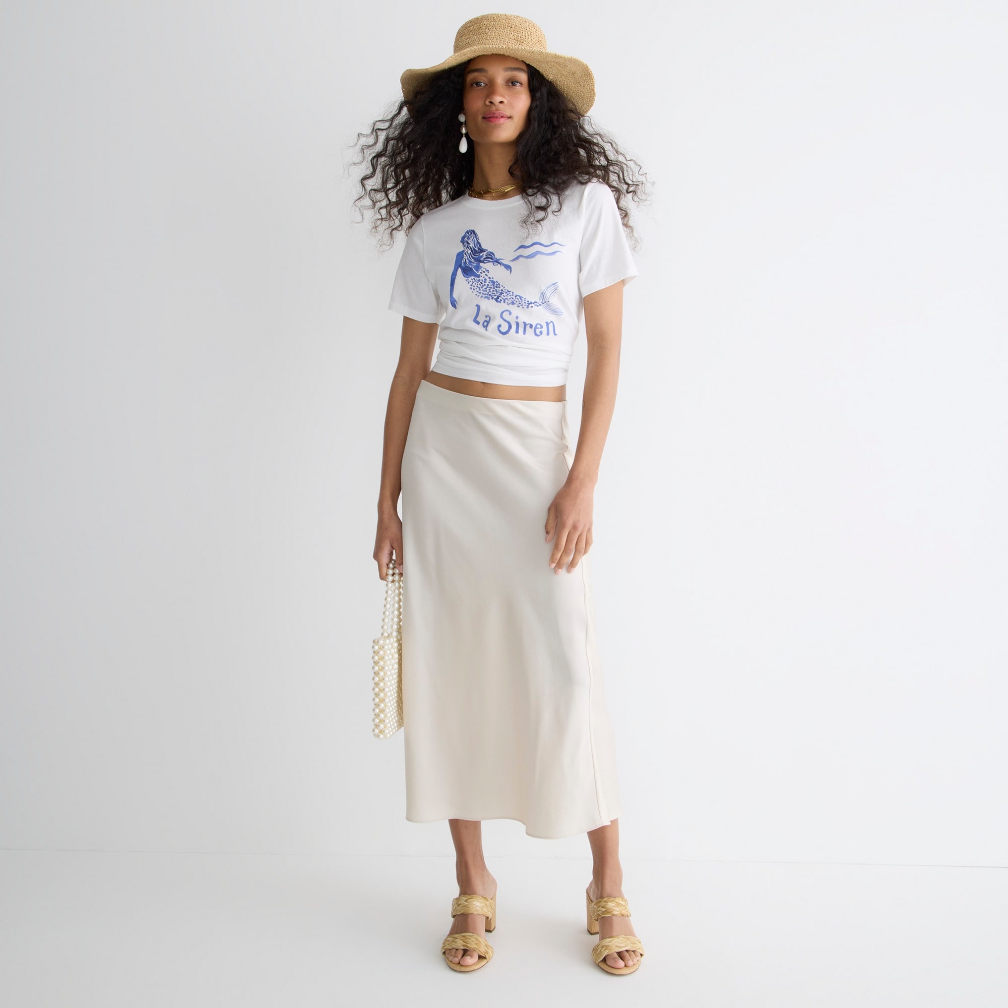 Classic-fit mermaid graphic T-shirt