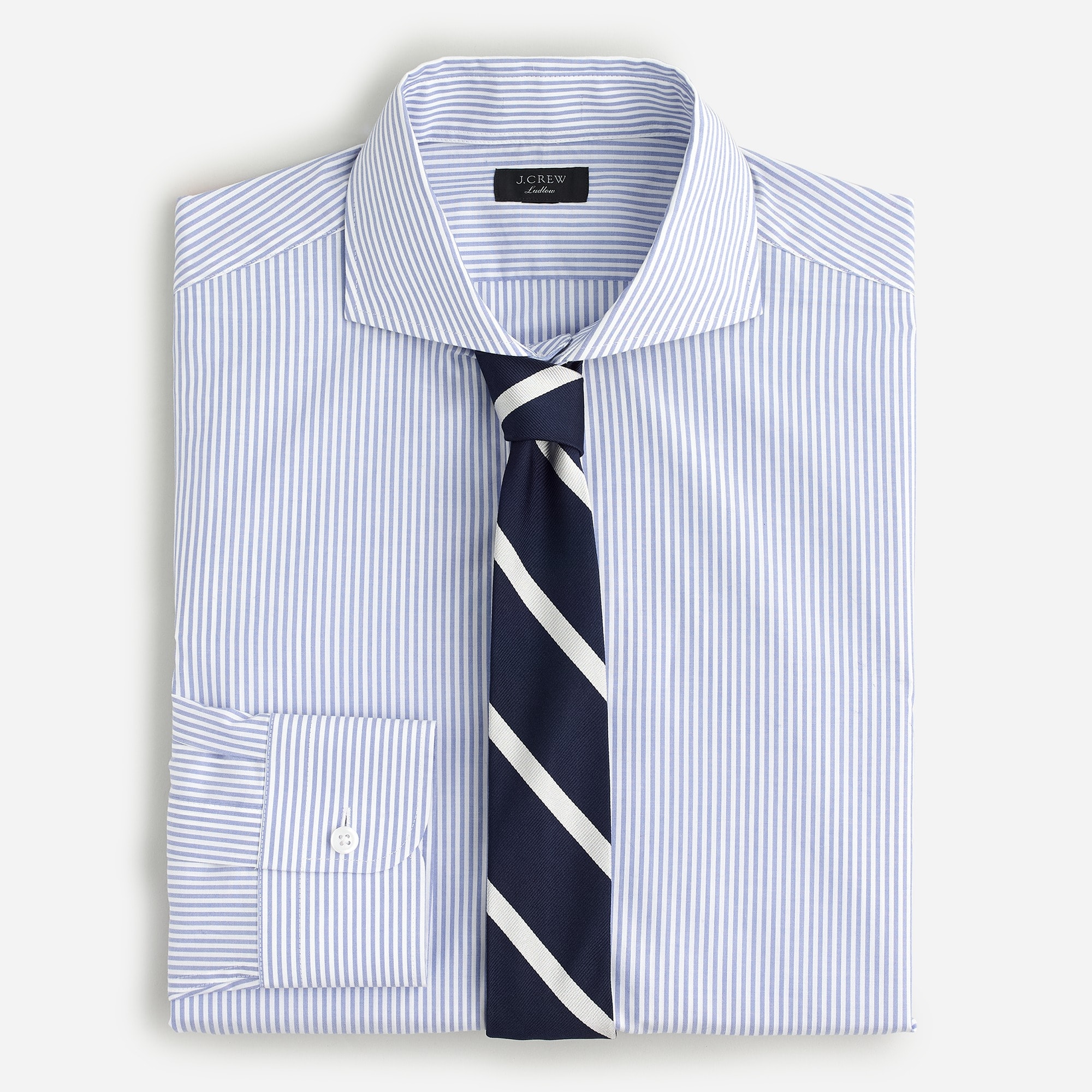 English silk tie in diagonal stripe