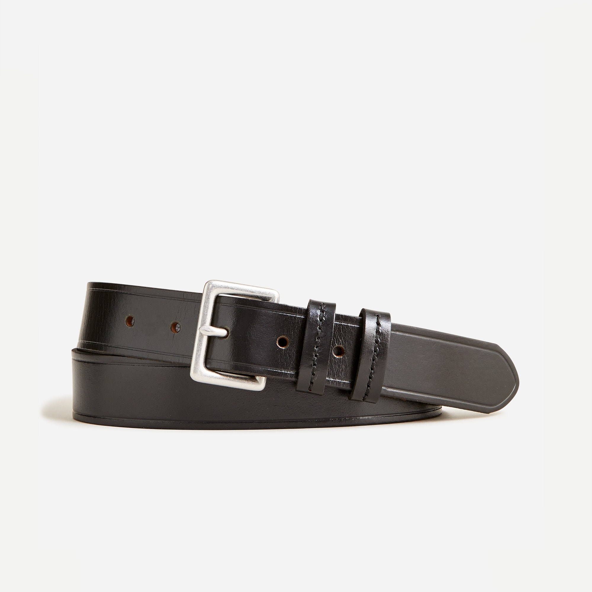 Italian pull-up leather belt