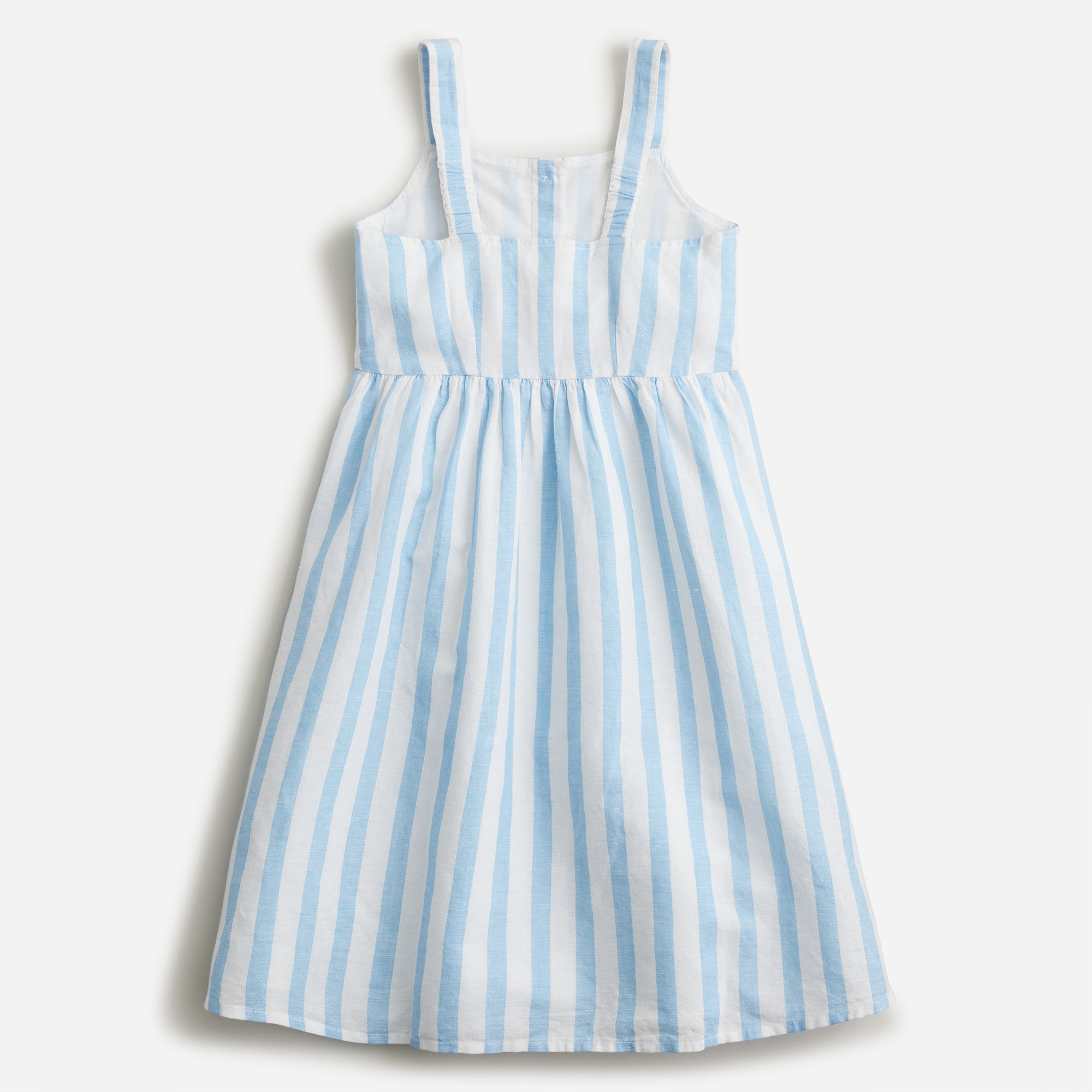 Girls' apron dress in stripe