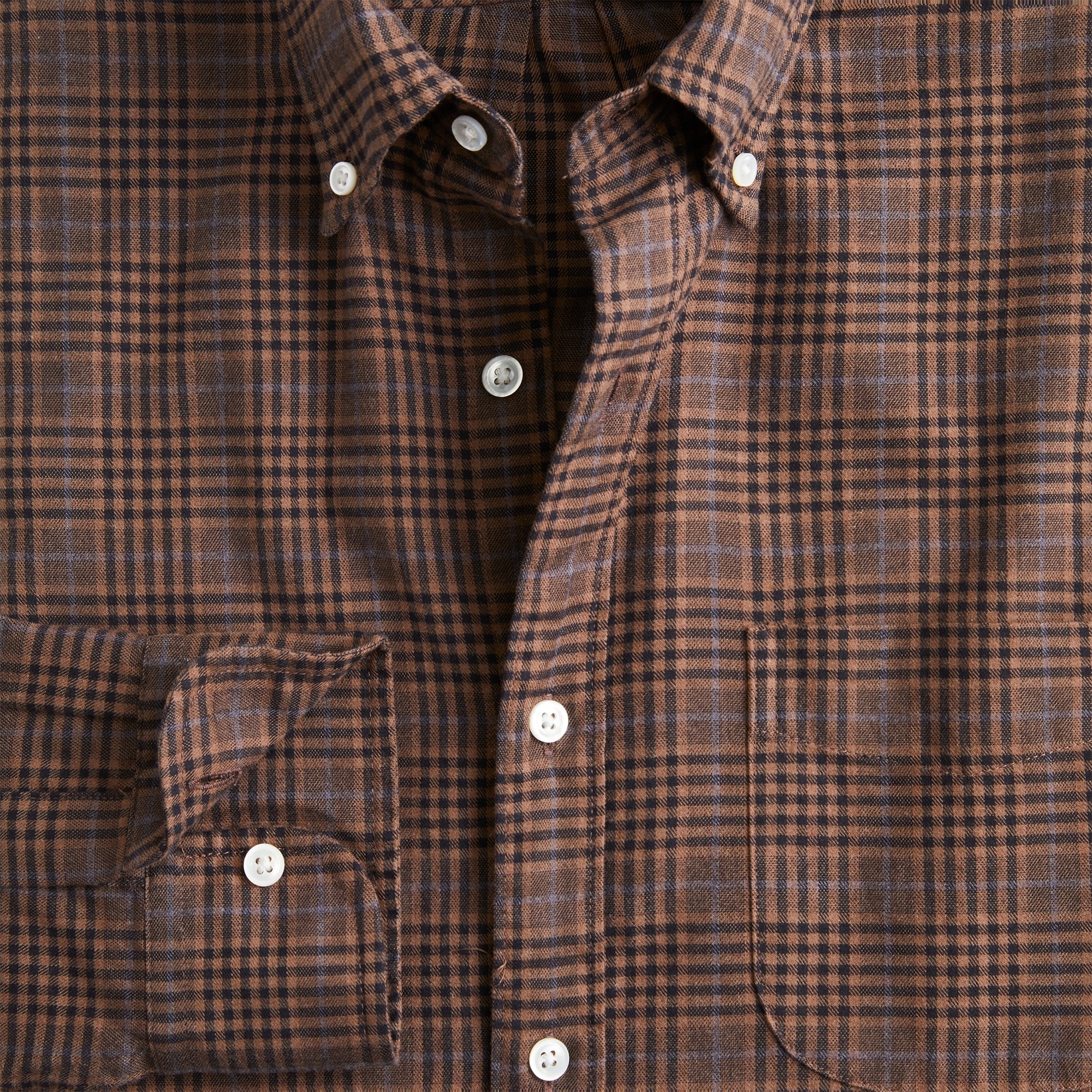 Thomas Mason for J.Crew melange flannel shirt