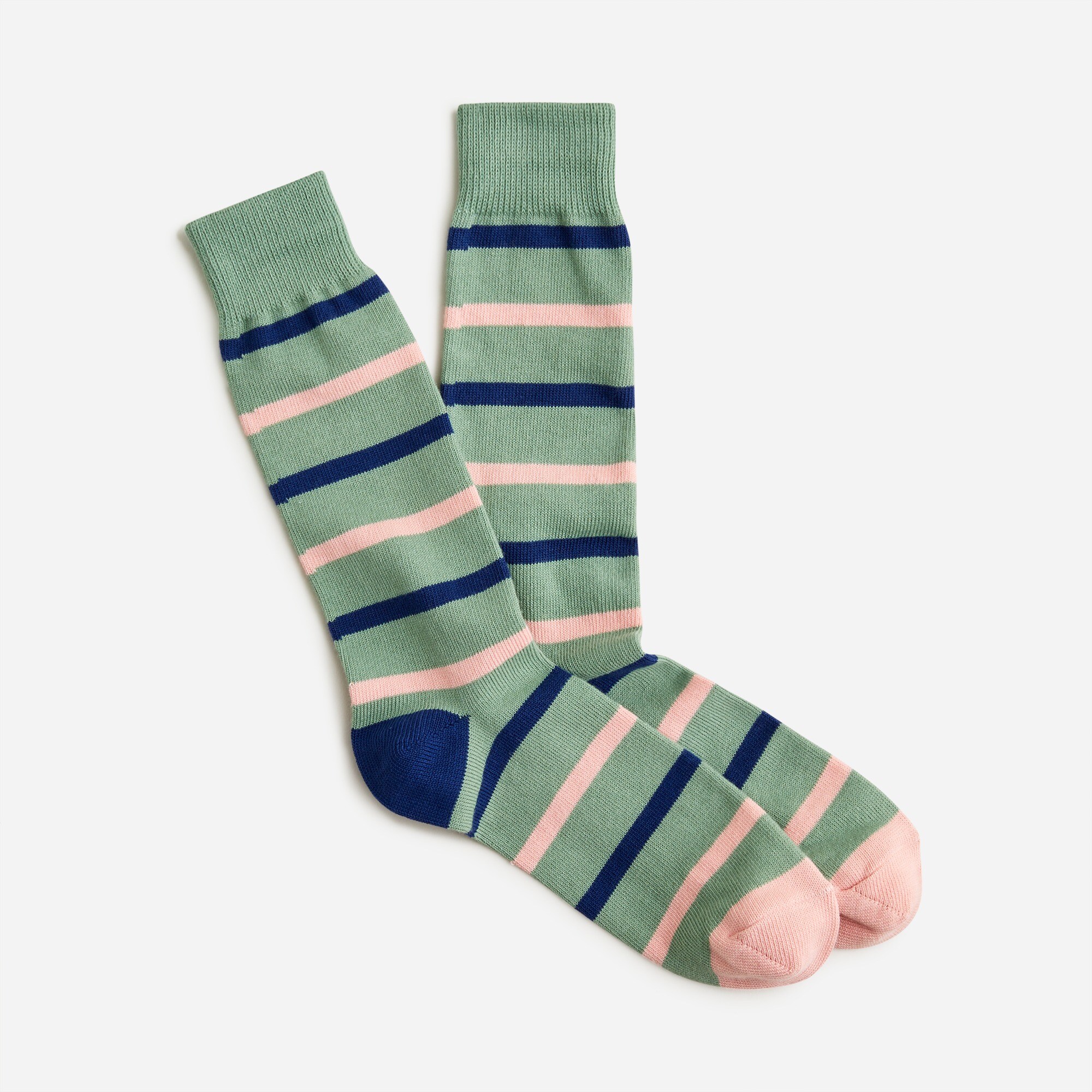 Naval-striped socks