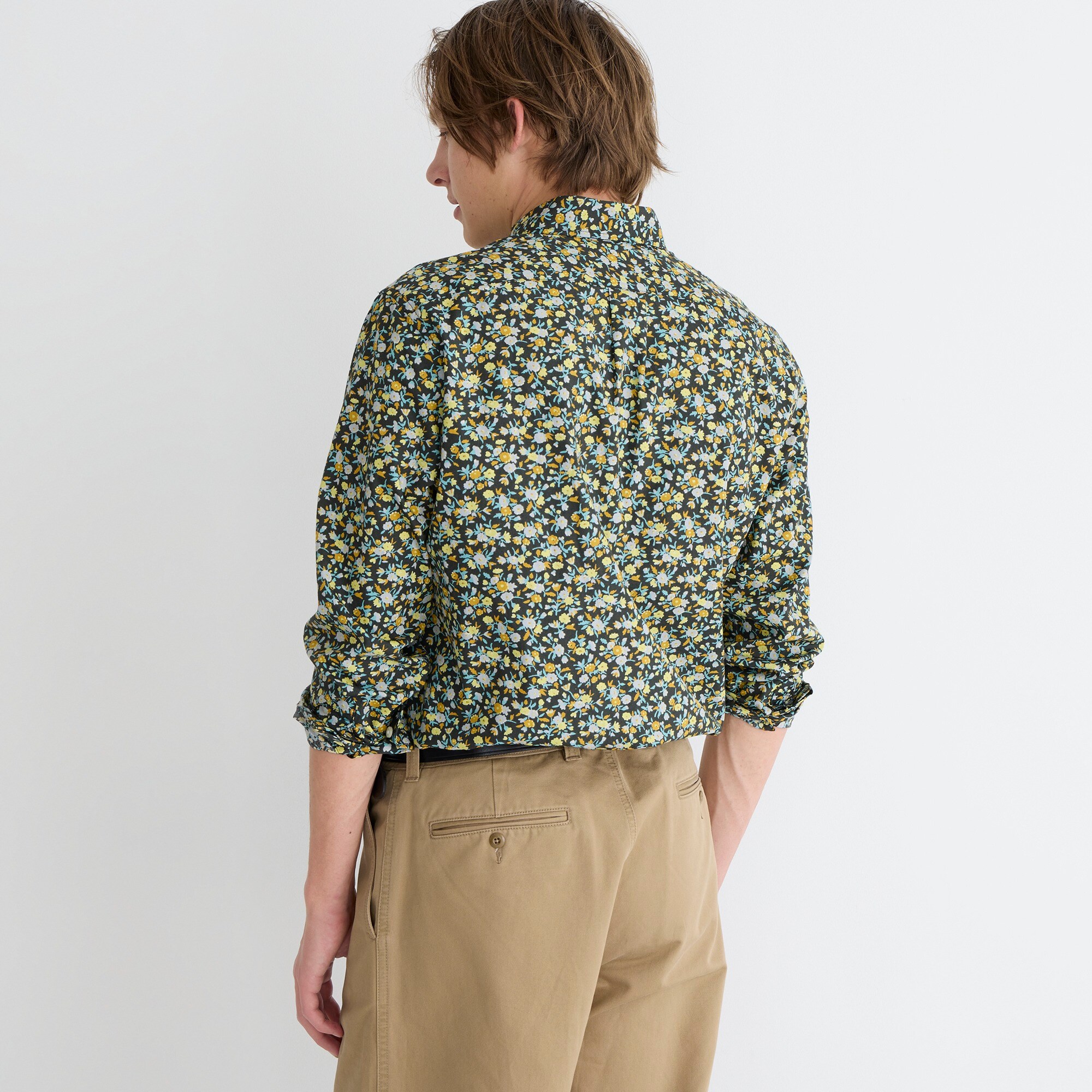 Slim Secret Wash cotton poplin shirt