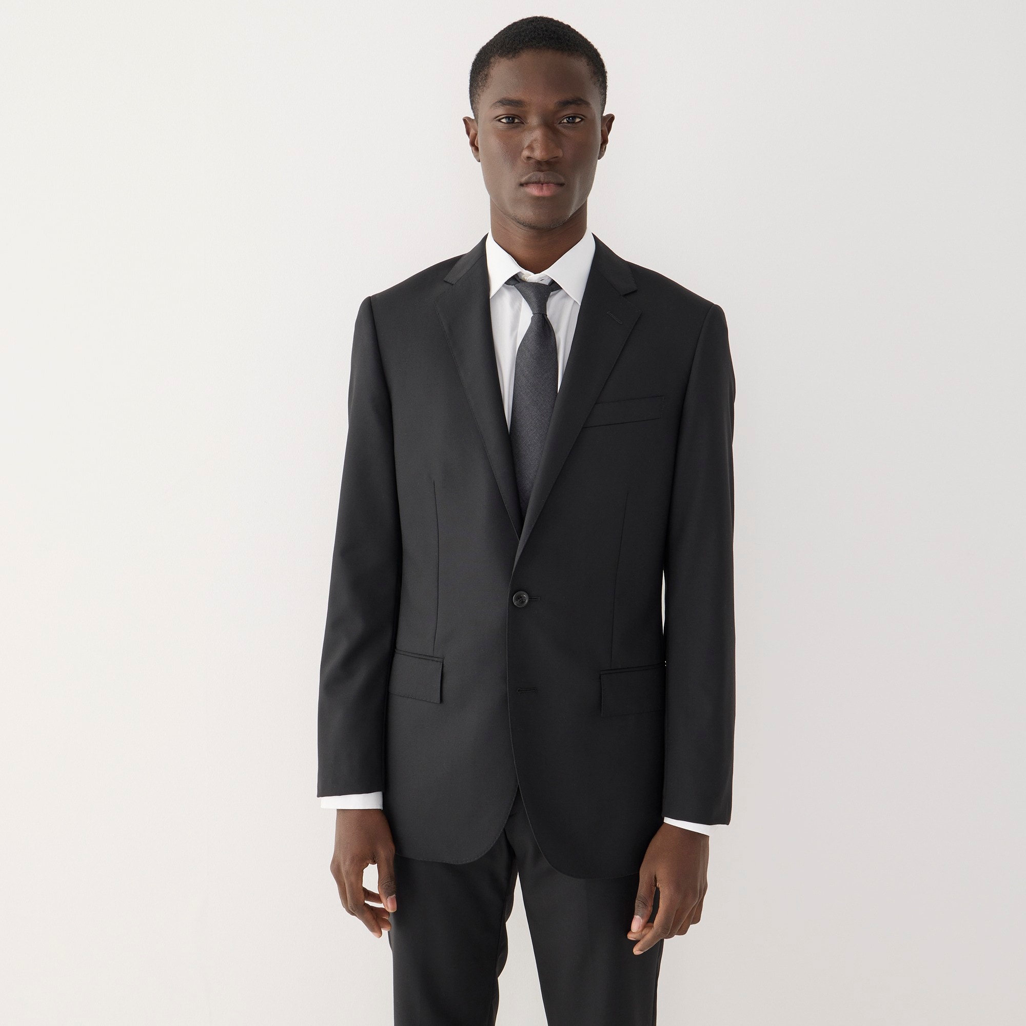 Ludlow Slim-fit suit jacket with double vent in Italian wool