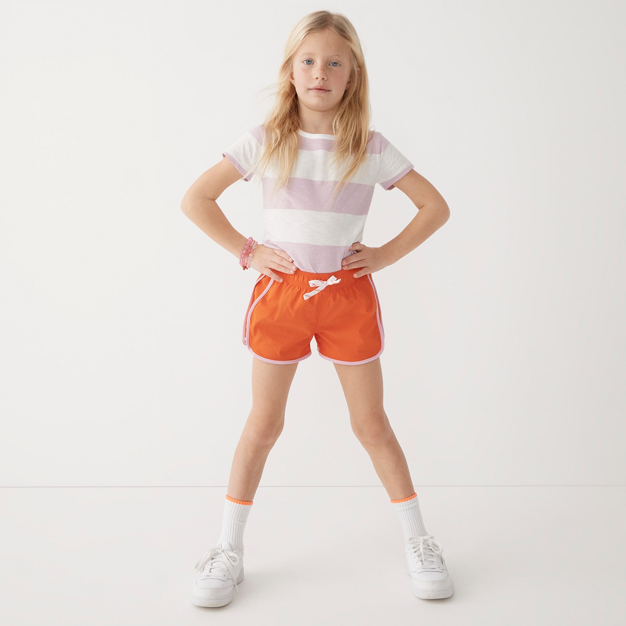 Girls' fishtail hem active short