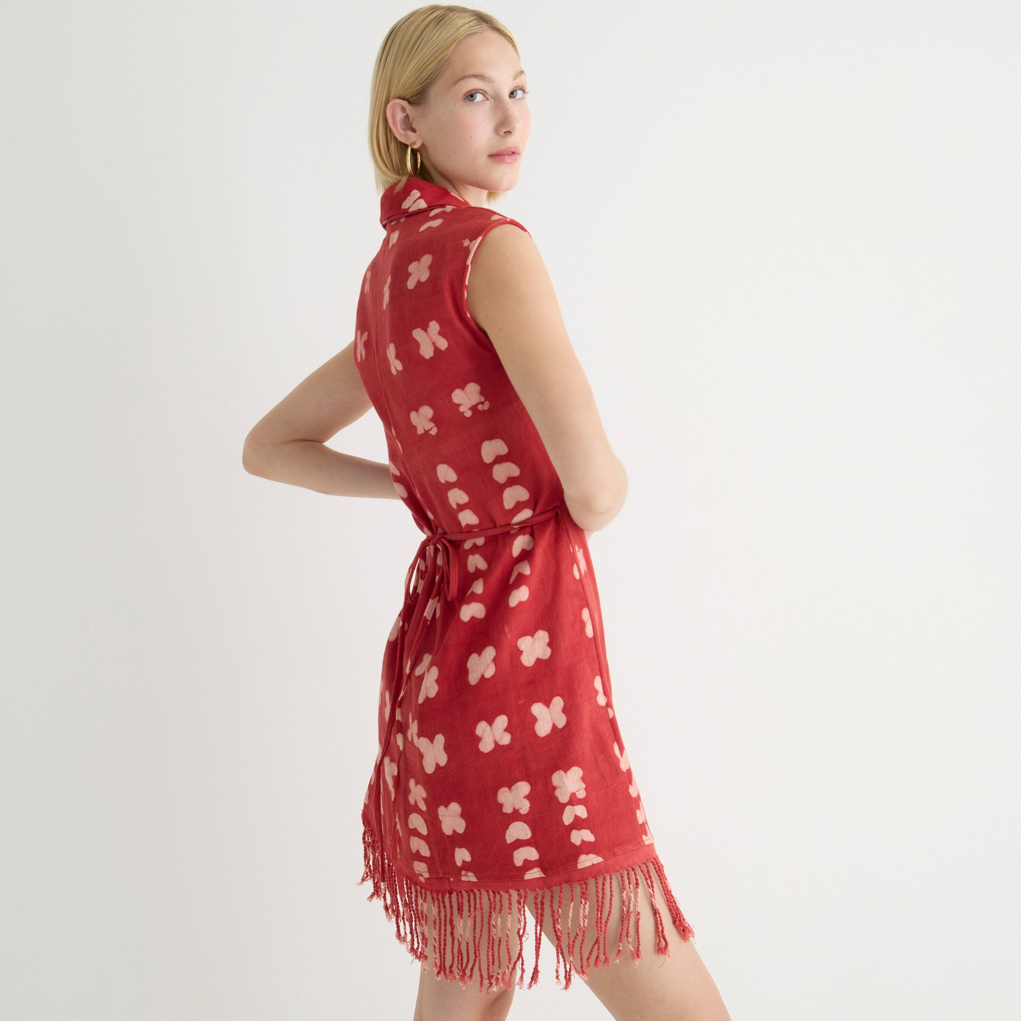 Studio 189© X J.Crew fringed wrap dress in dot