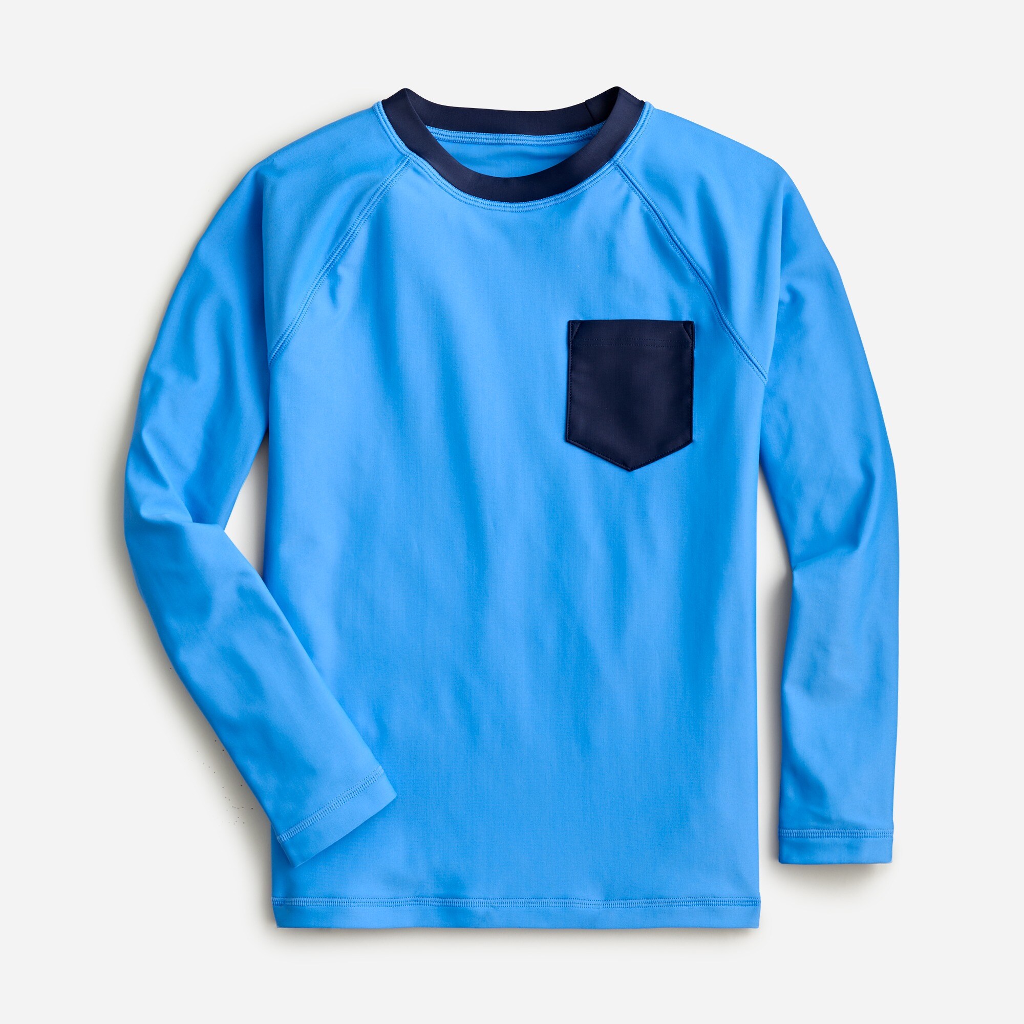 Boys' colorblock rash guard with UPF 50+