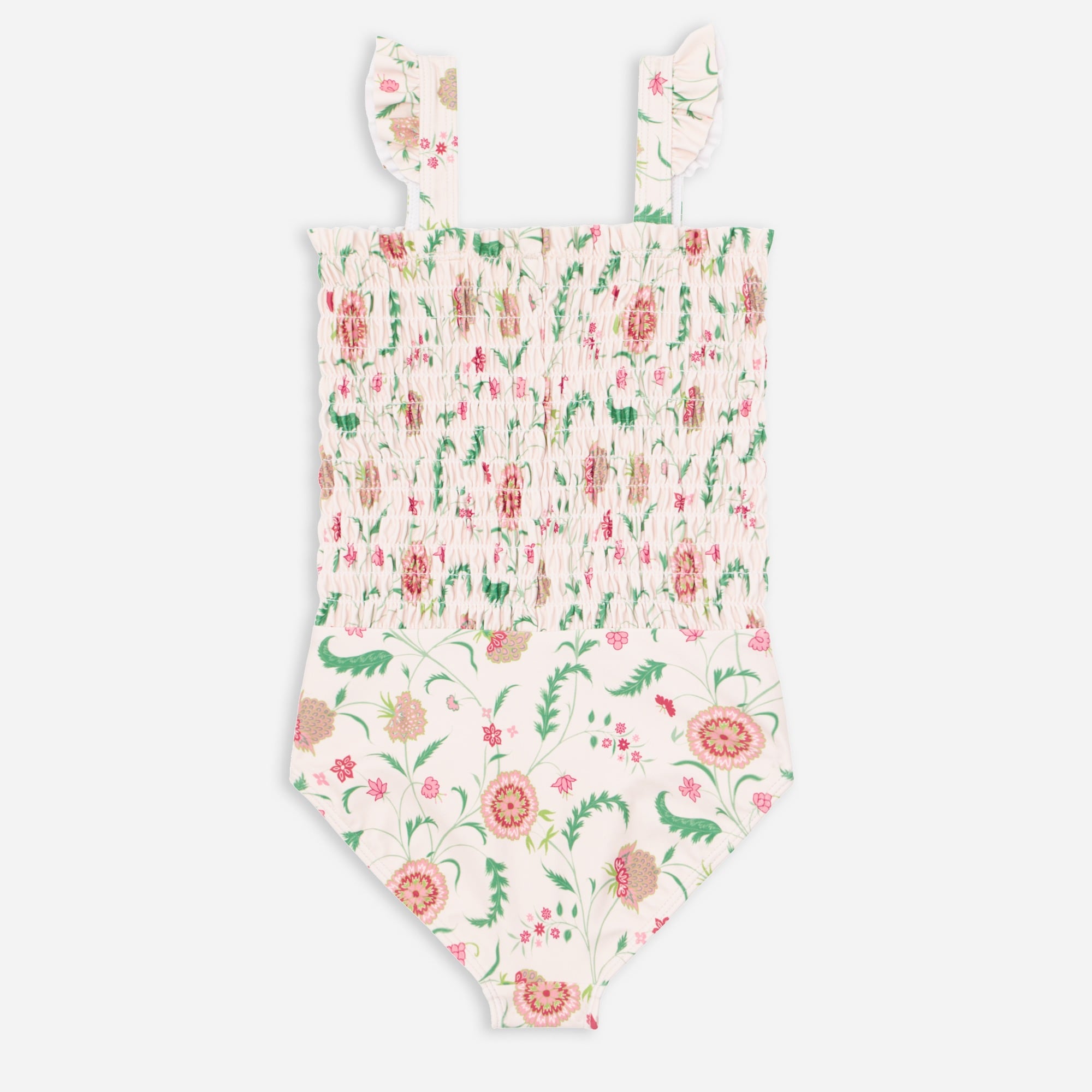 Girls' minnow smocked one-piece