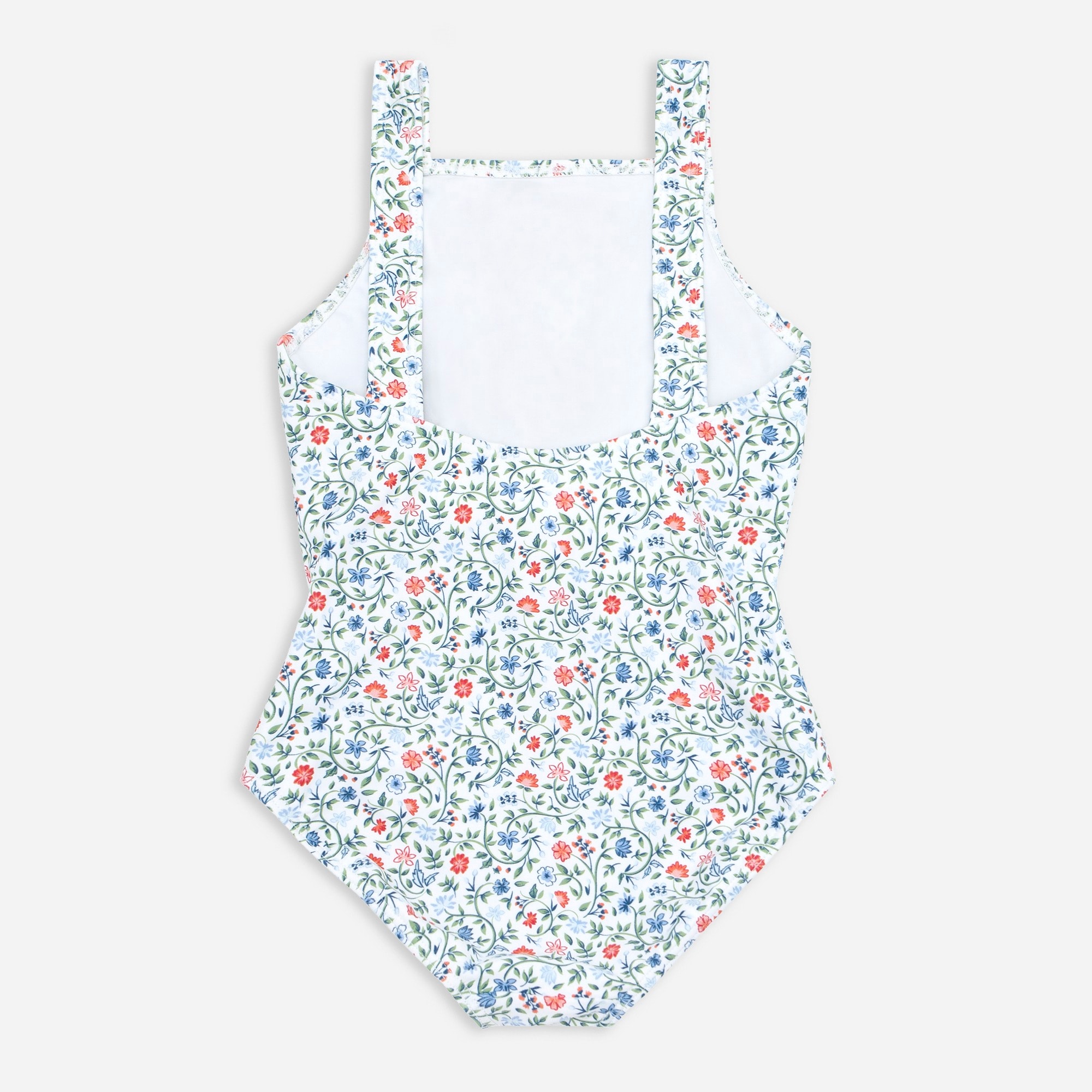 Girls' minnow tie-front one-piece