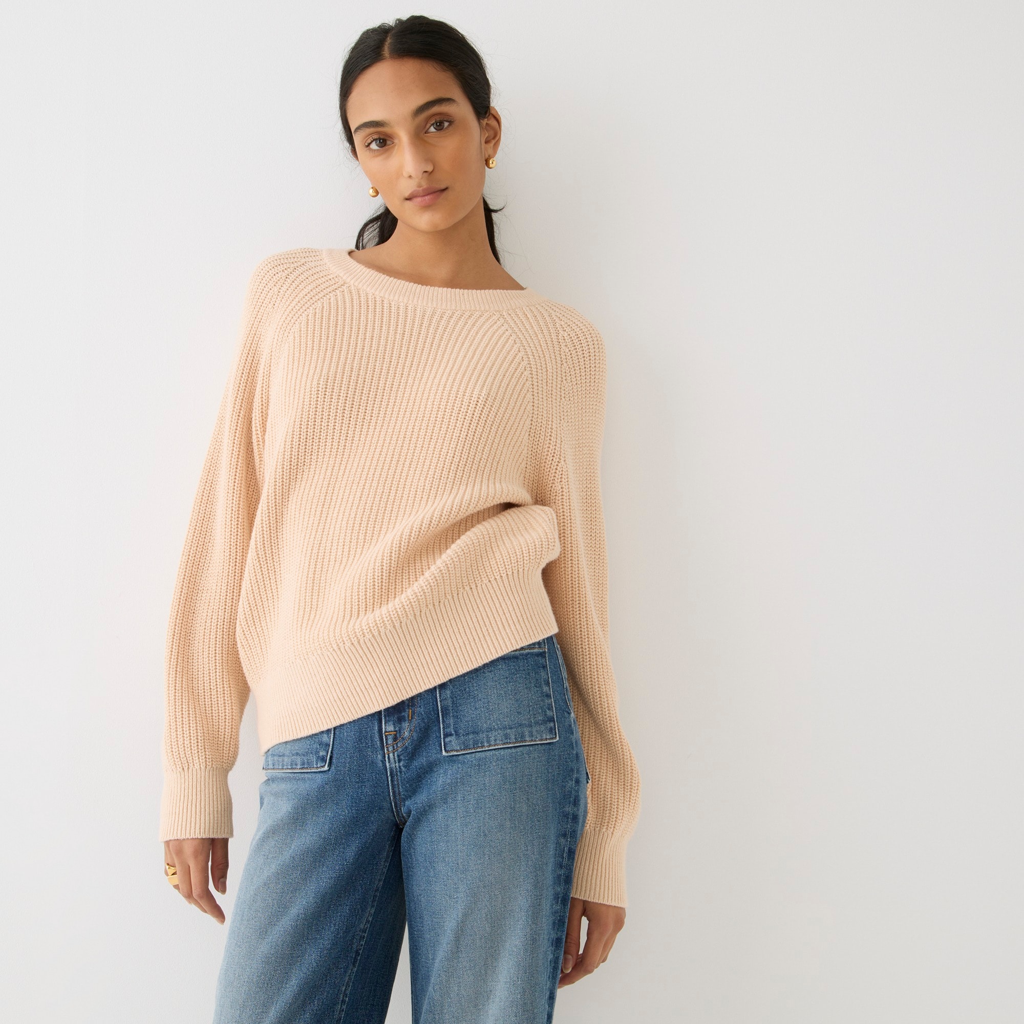 Cotton fisherman sweater