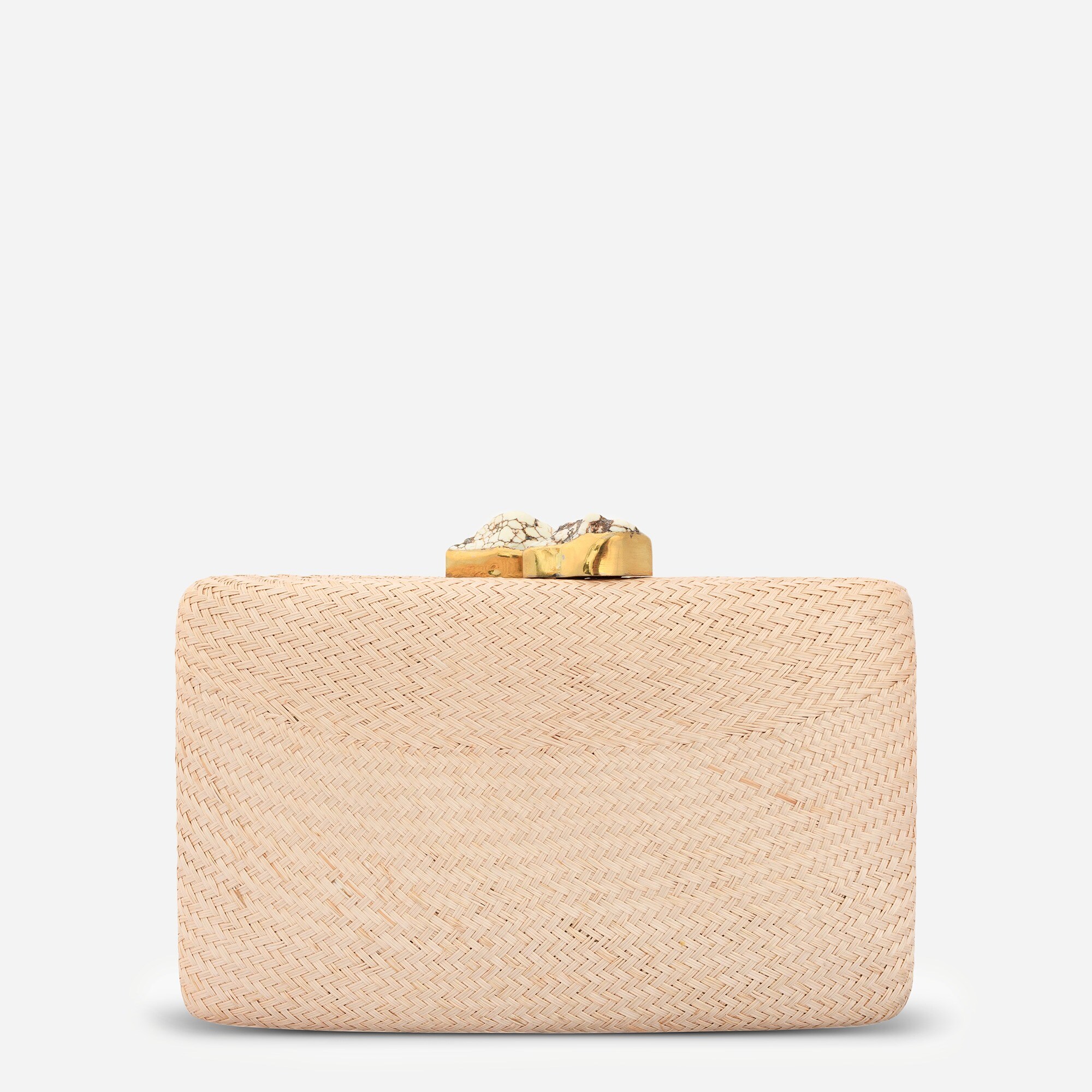 KAYU® Jen clutch with white stone