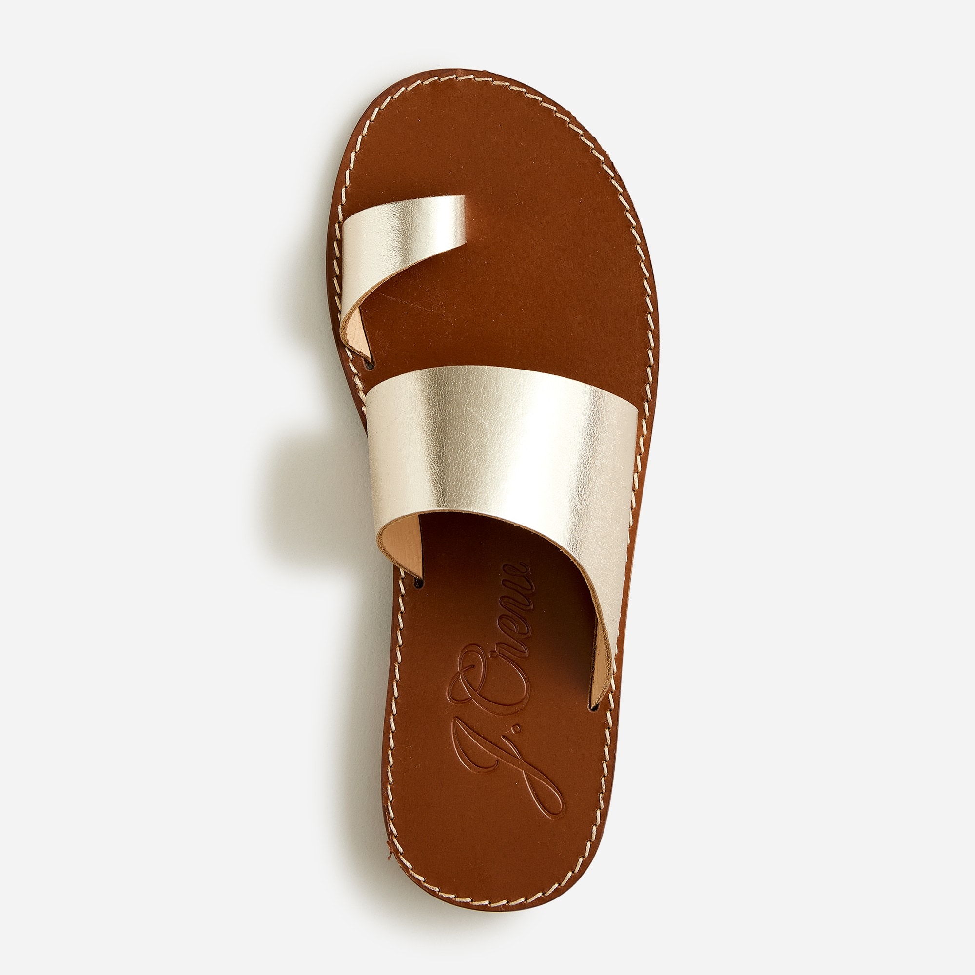 Marta made-in-Italy metallic leather sandals