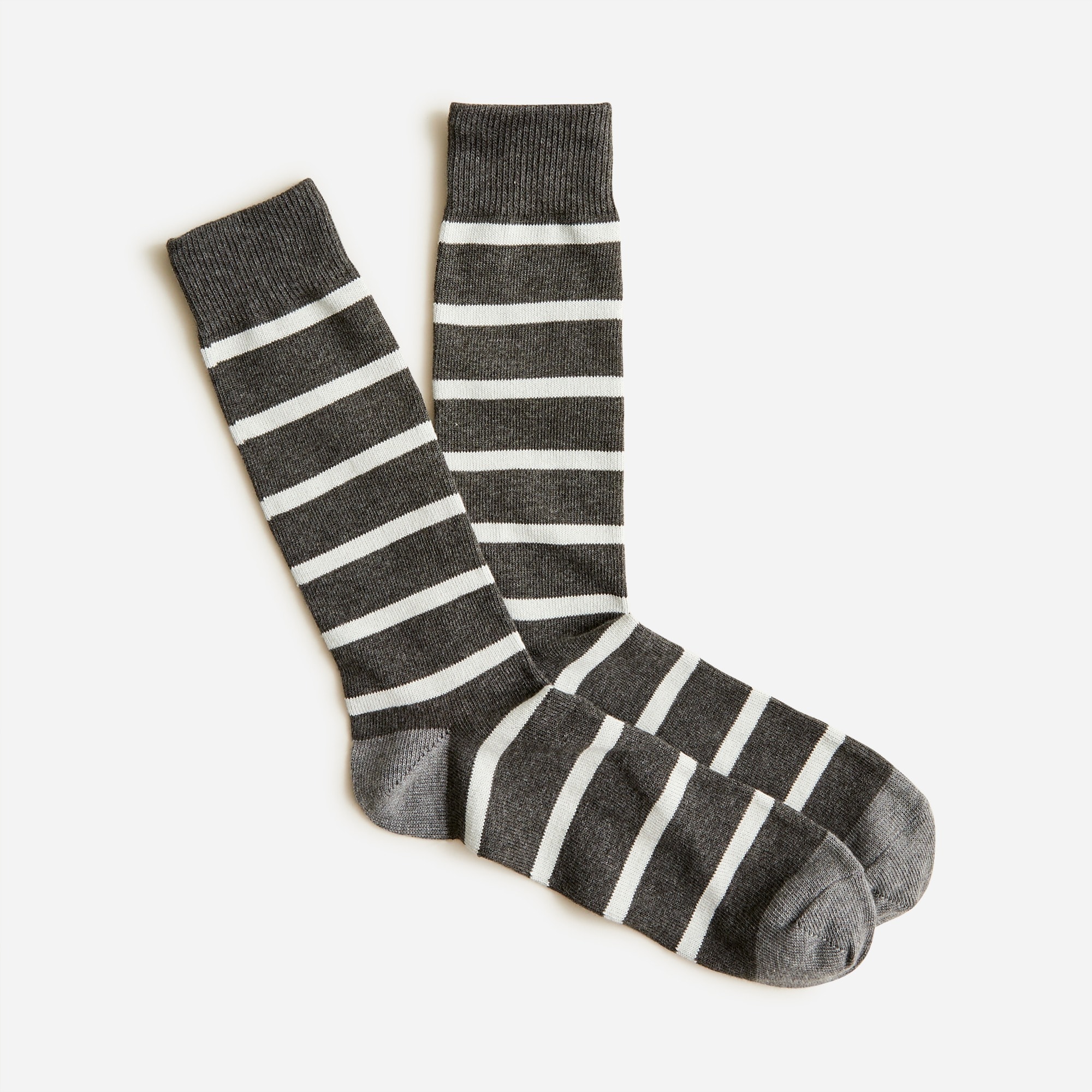 Naval-striped socks