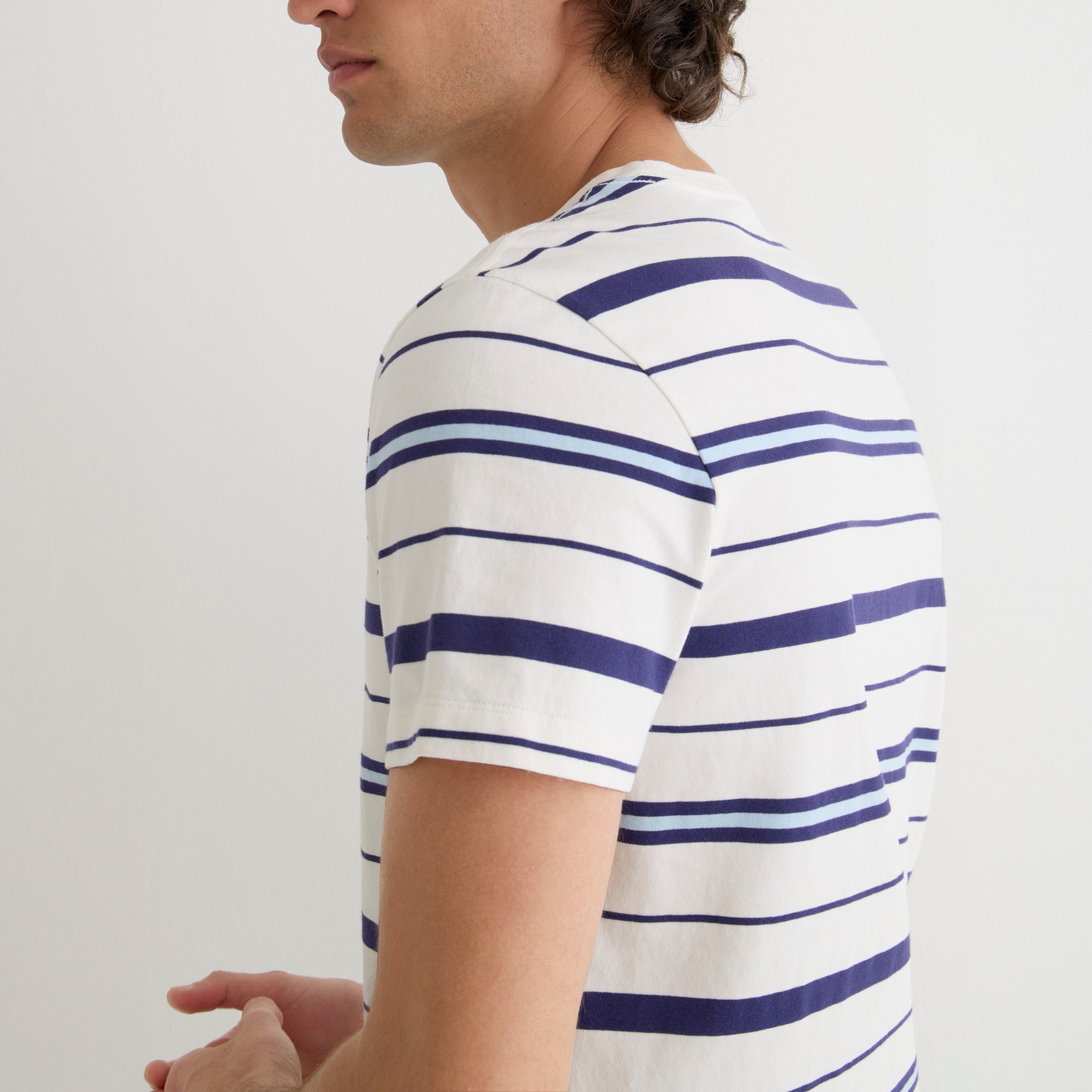 Cotton T-shirt in stripe