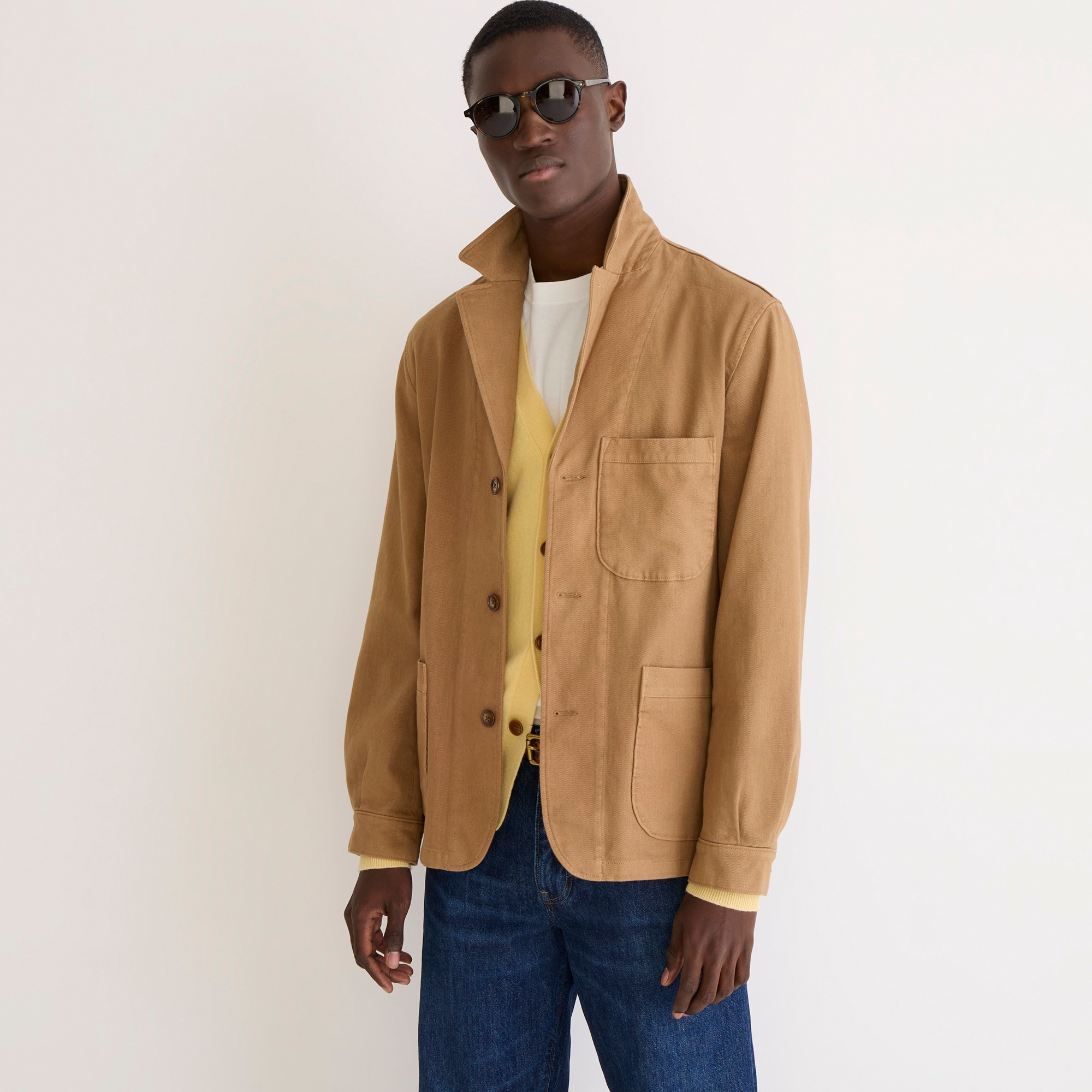 Wallace & Barnes three-button chore blazer