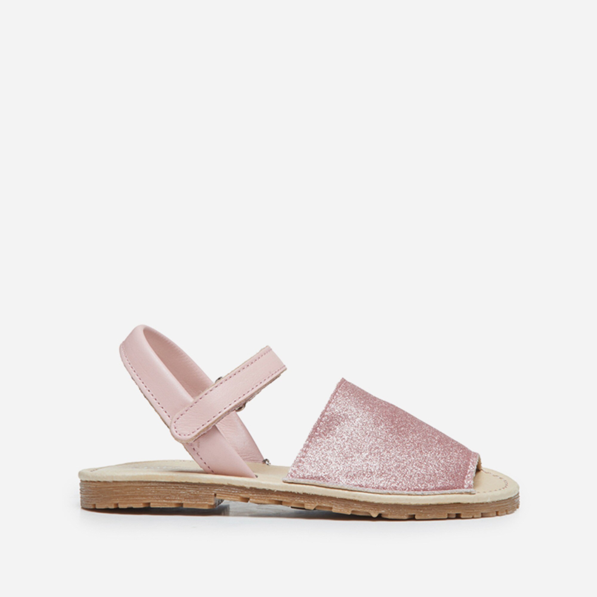 Girls' Childrenchic® leather shimmer sandals