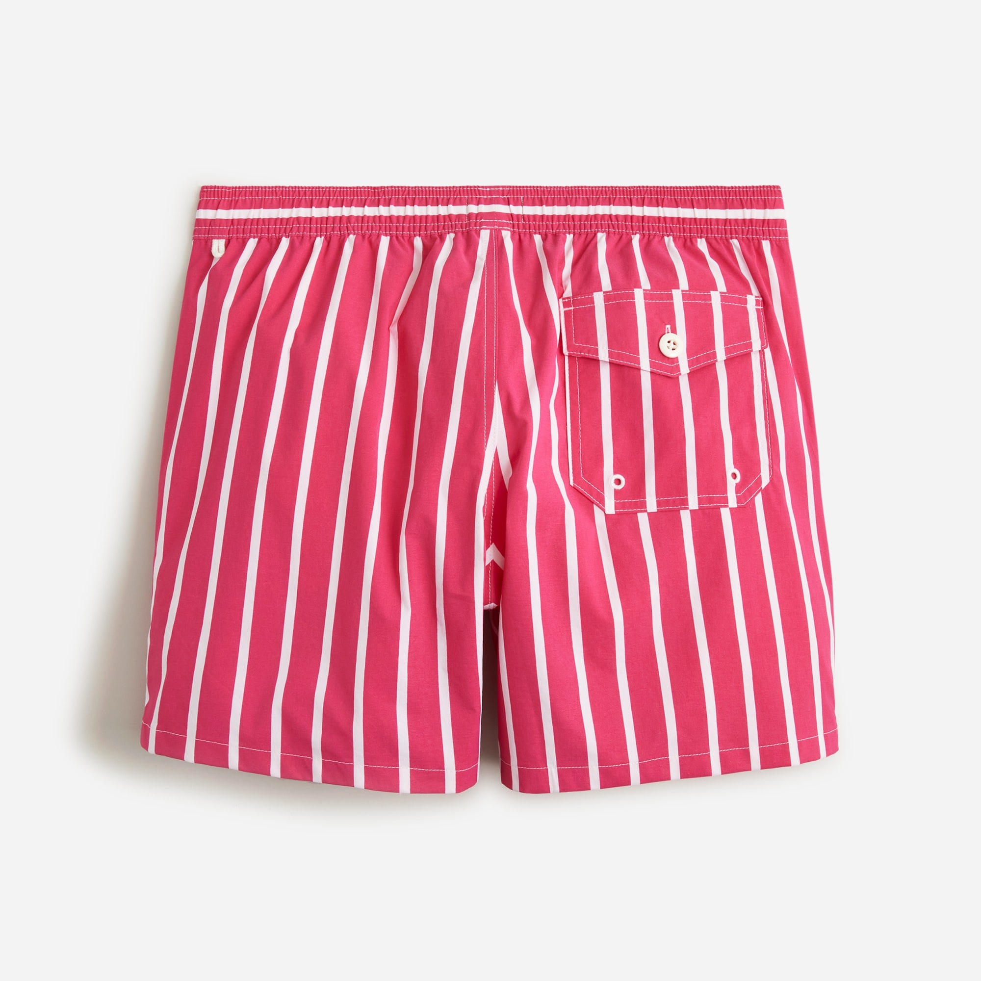 6" stretch swim trunk in stripe with ECONYL® nylon
