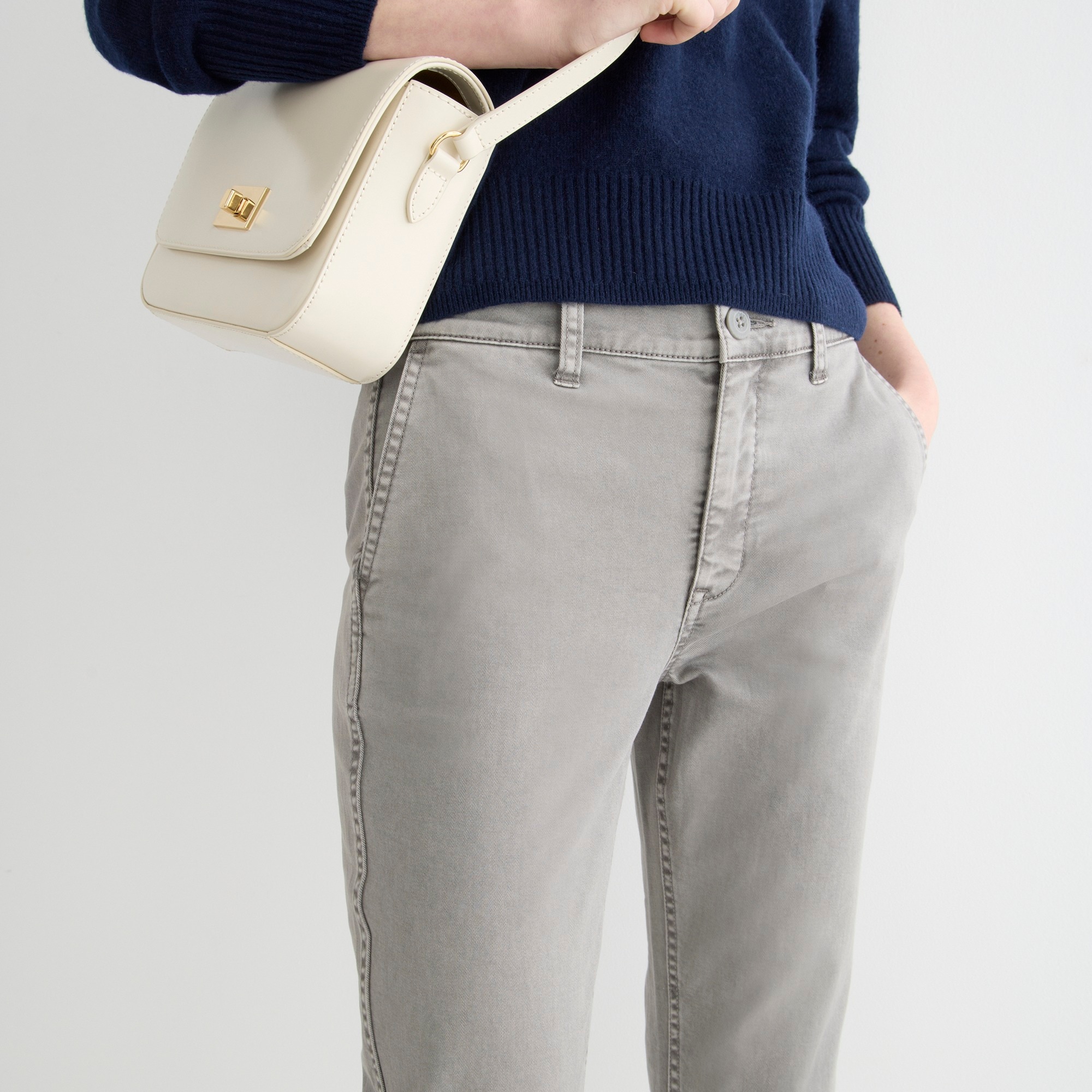 Vintage slim-straight stretch chino pant