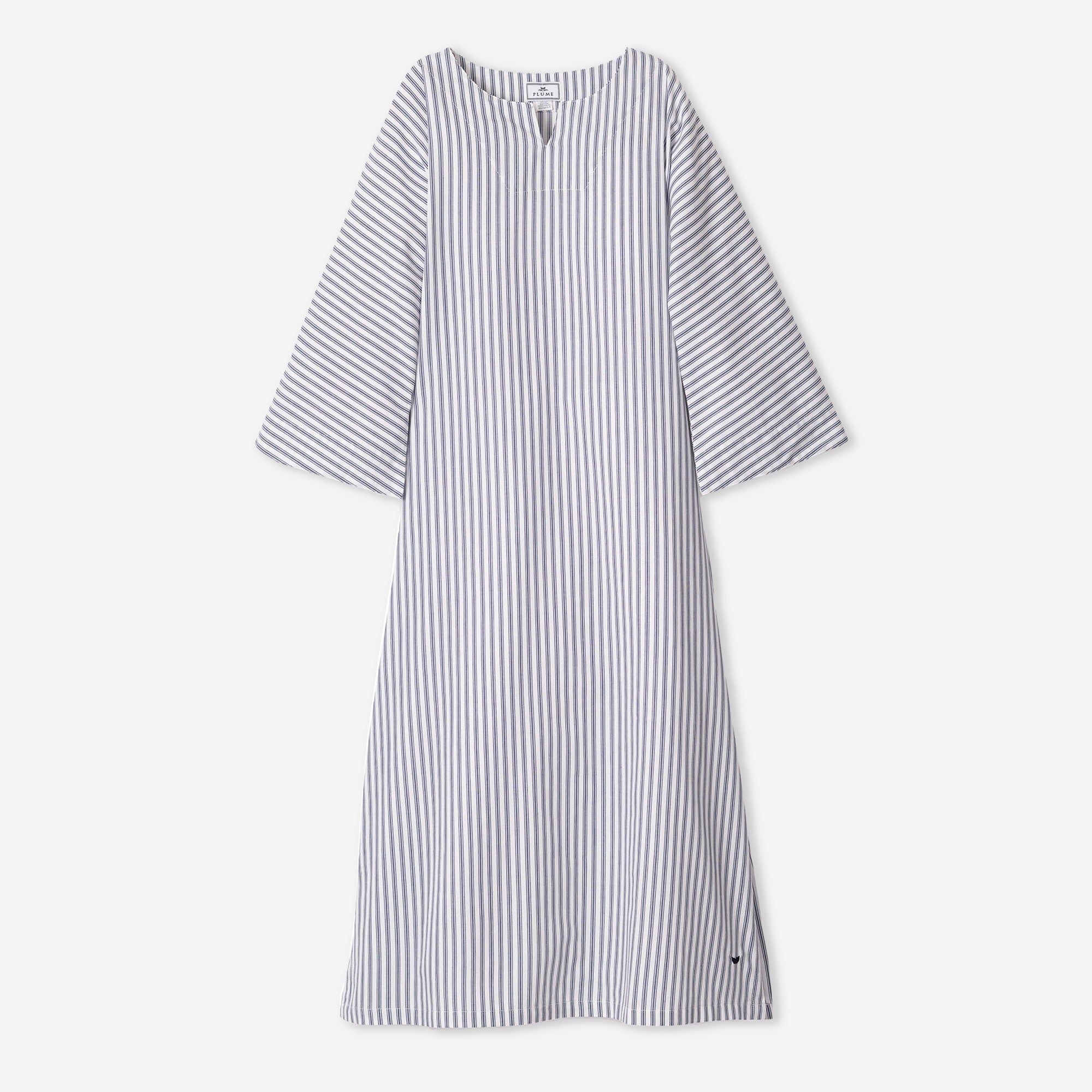 Petite Plume women's caftan in french ticking