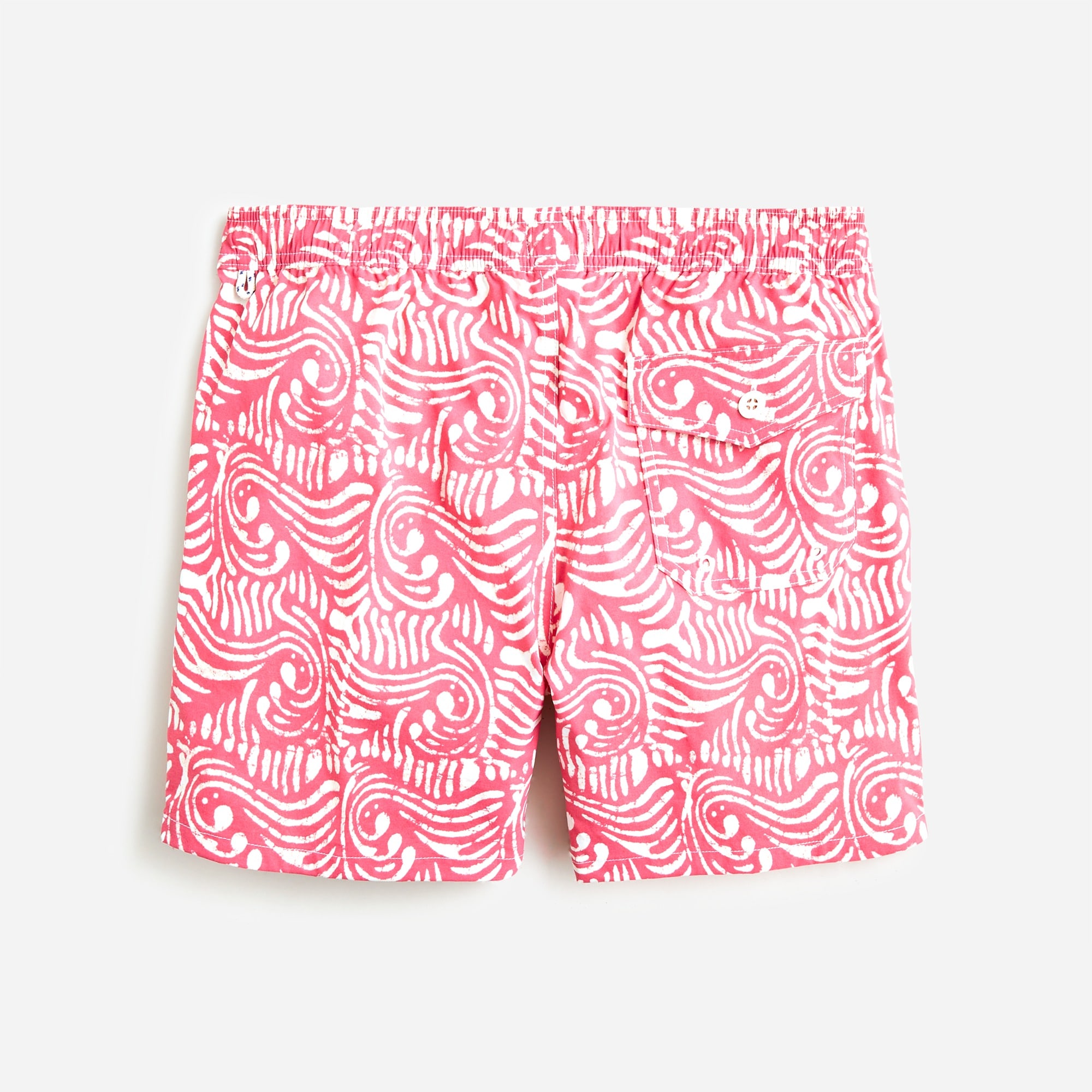6'' stretch swim trunk in print with ECONYL® nylon
