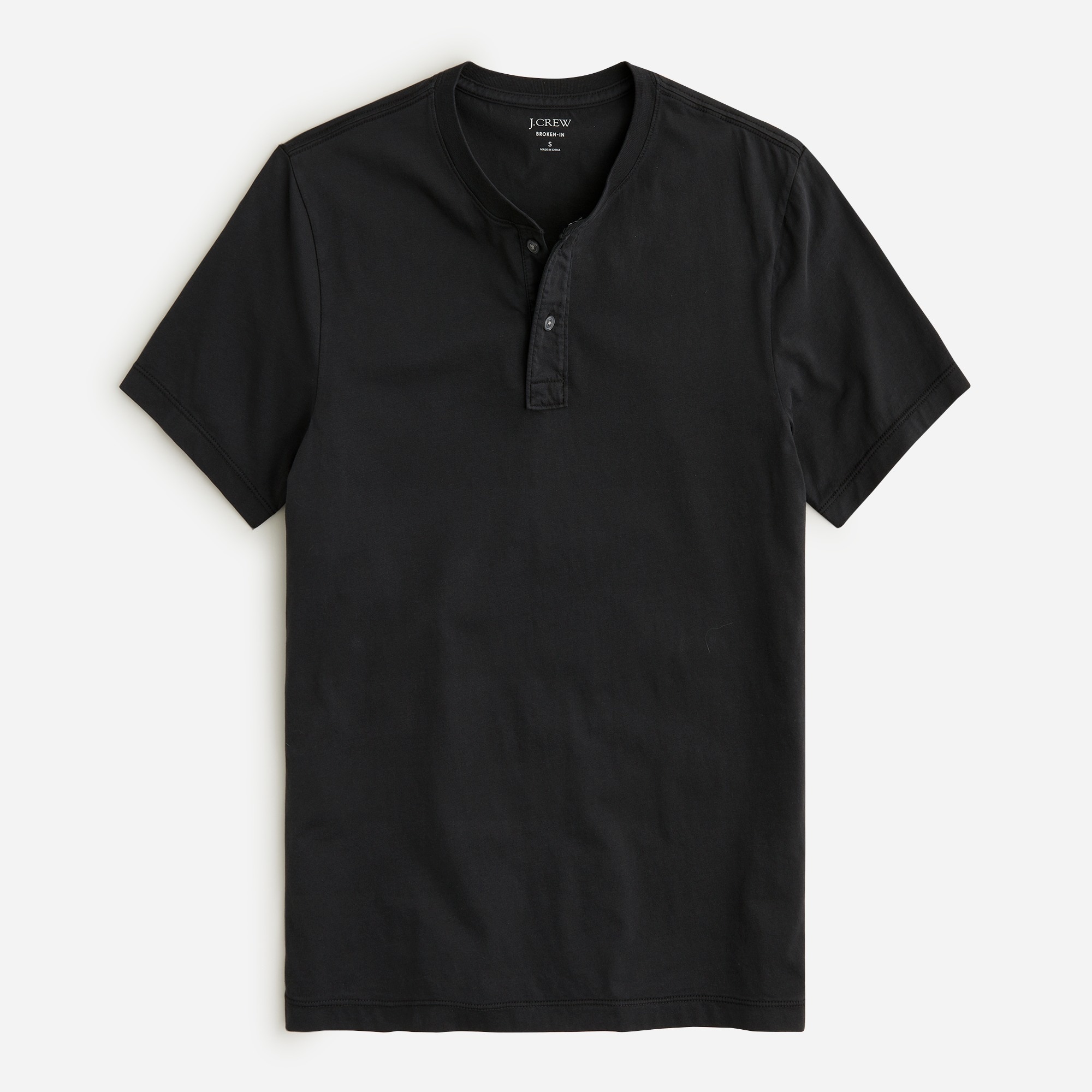 Short-sleeve Broken-in henley