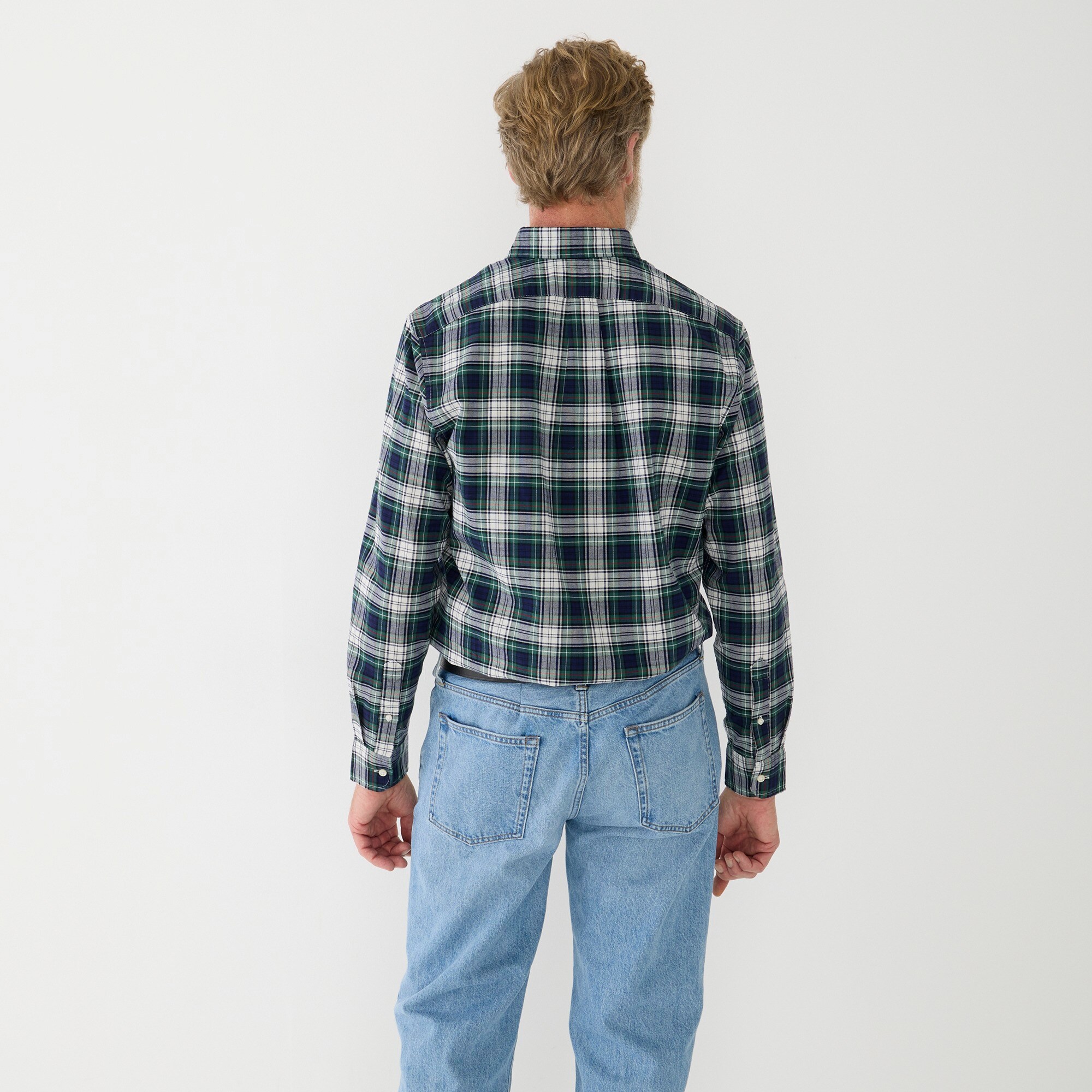 Slim Broken-in organic cotton oxford shirt